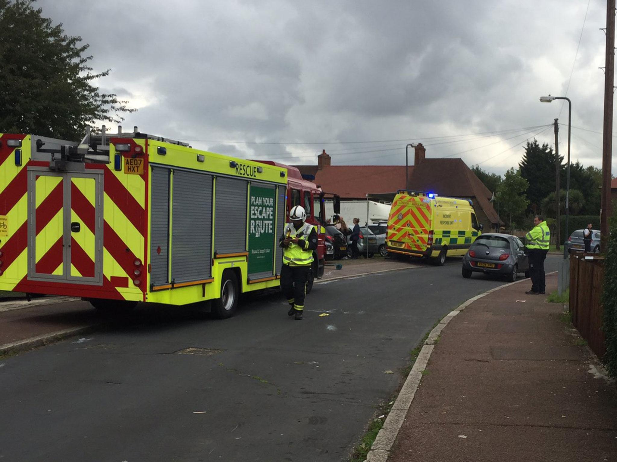 Five fire engines, paramedics and police were all deployed to deal with the incident