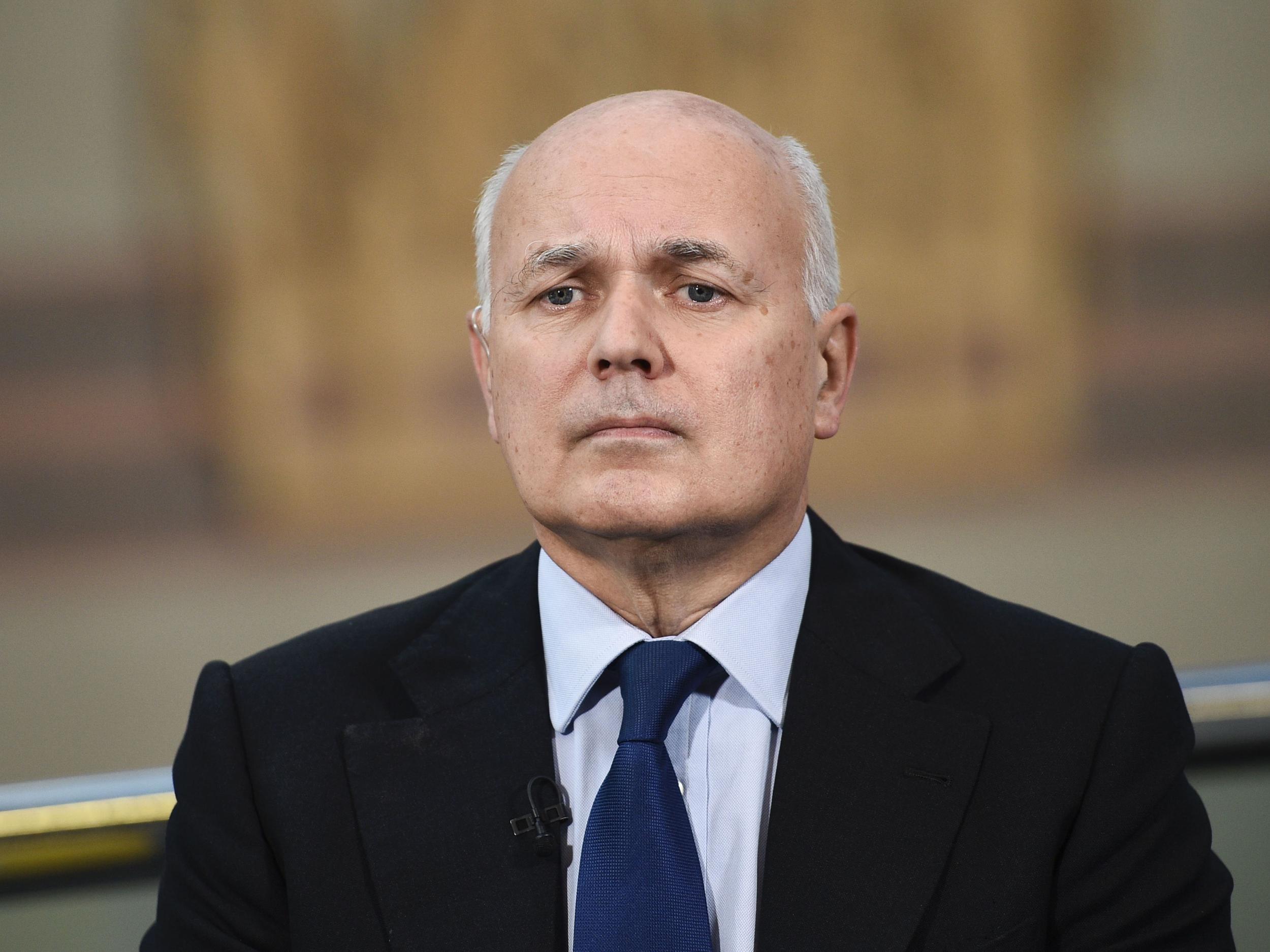 Former Conservative leader Iain Duncan Smith