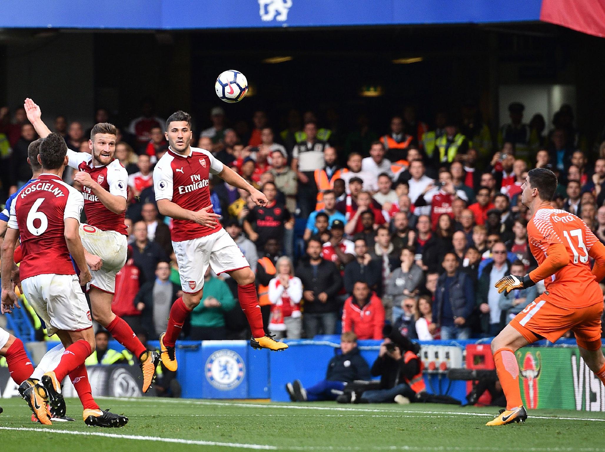 Mustafi saw his late goal at the Bridge disallowed for offside