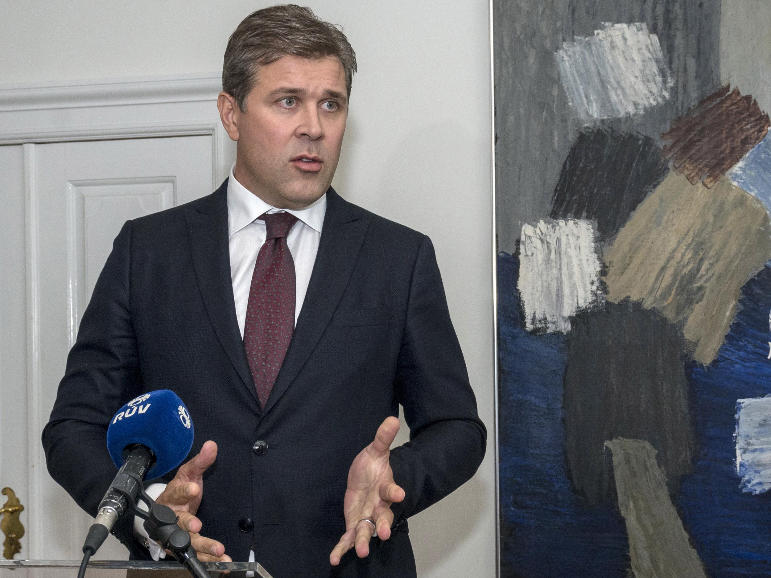 Iceland's Prime Minister Bjarni Benediktsson