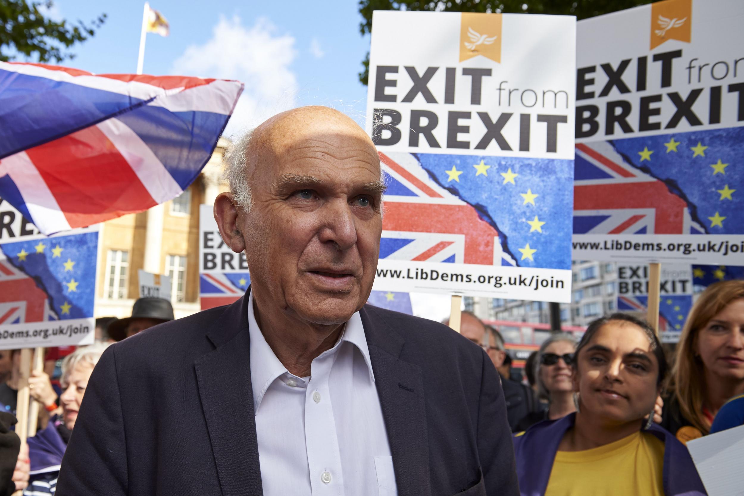 Liberal Democrat leader Vince Cable