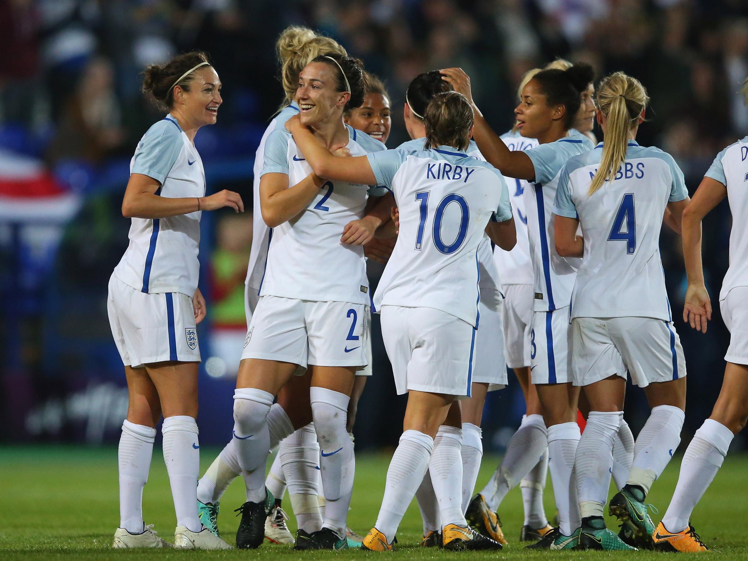 Lucy Bronze also found the back of the net