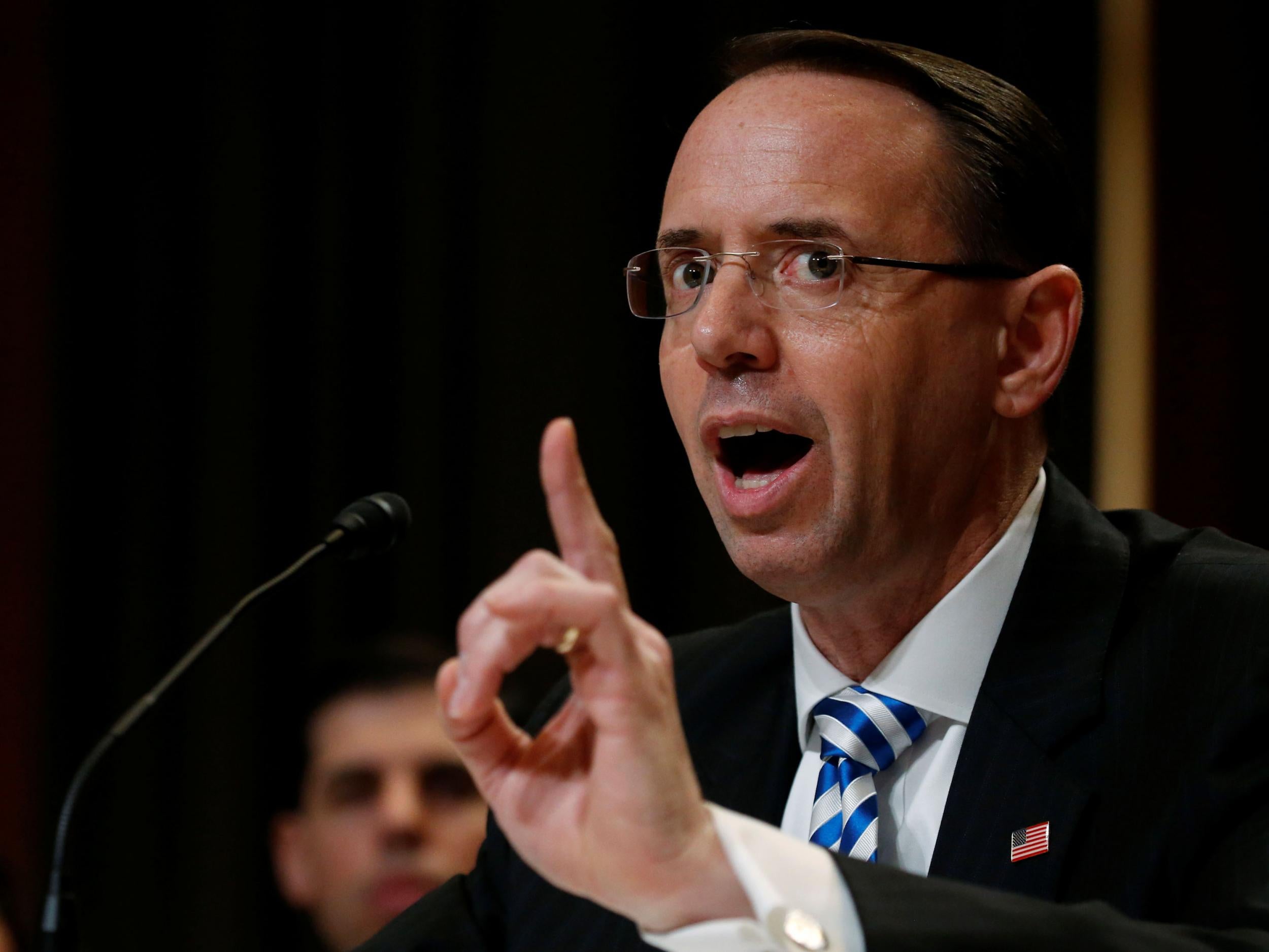 Deputy US Attorney General Rod Rosenstein