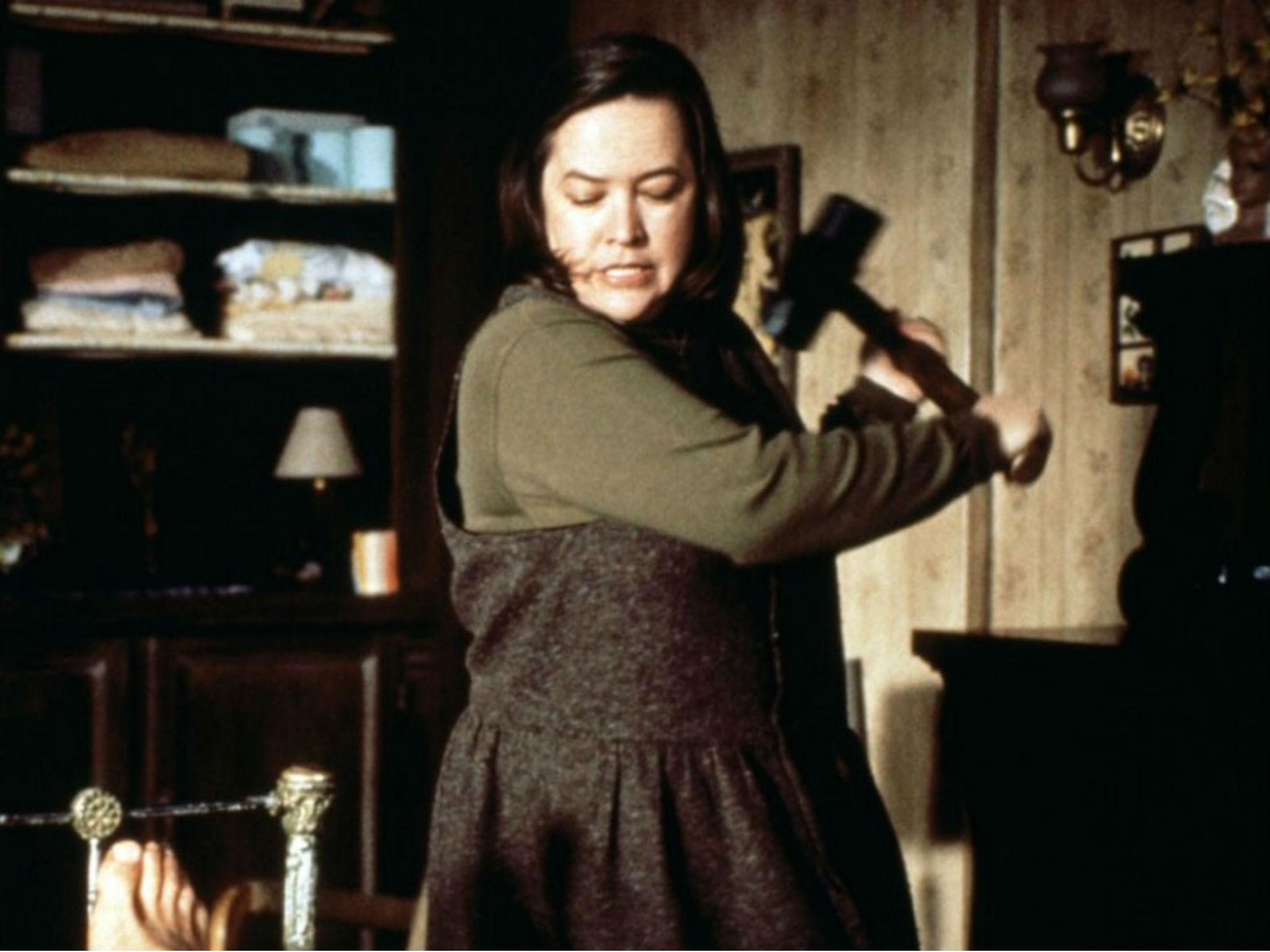 Kathy Bates as the psychotic nurse Annie Wilkes in Rob Reiner's 'Misery'