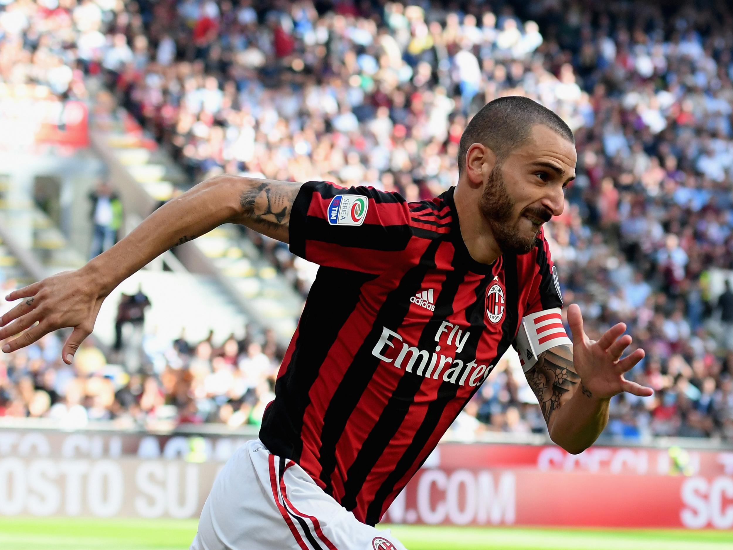 AC Milan signed Leonardo Bonucci for 40m euros in 2017