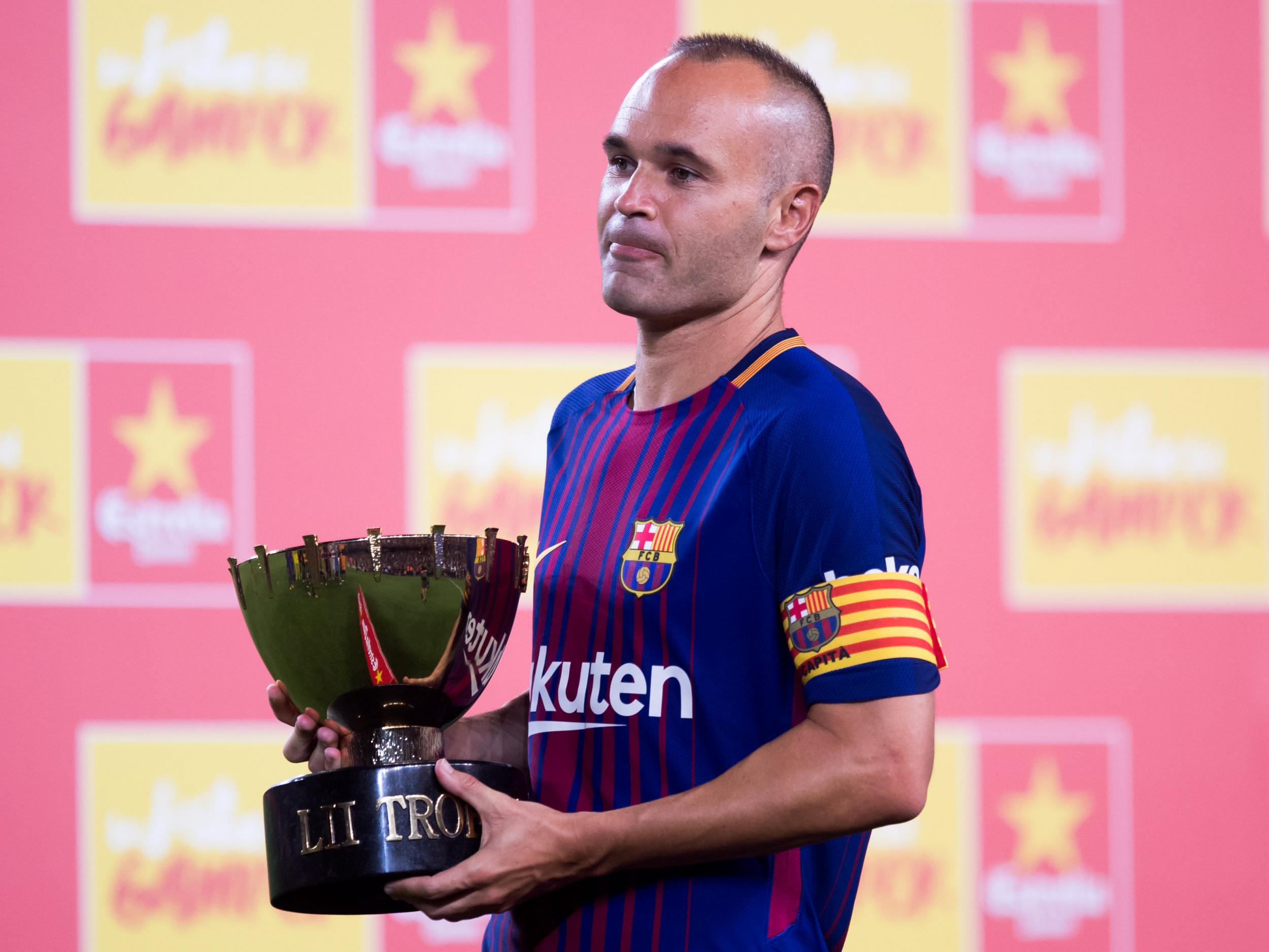 Barcelona's captain, Andres Iniesta