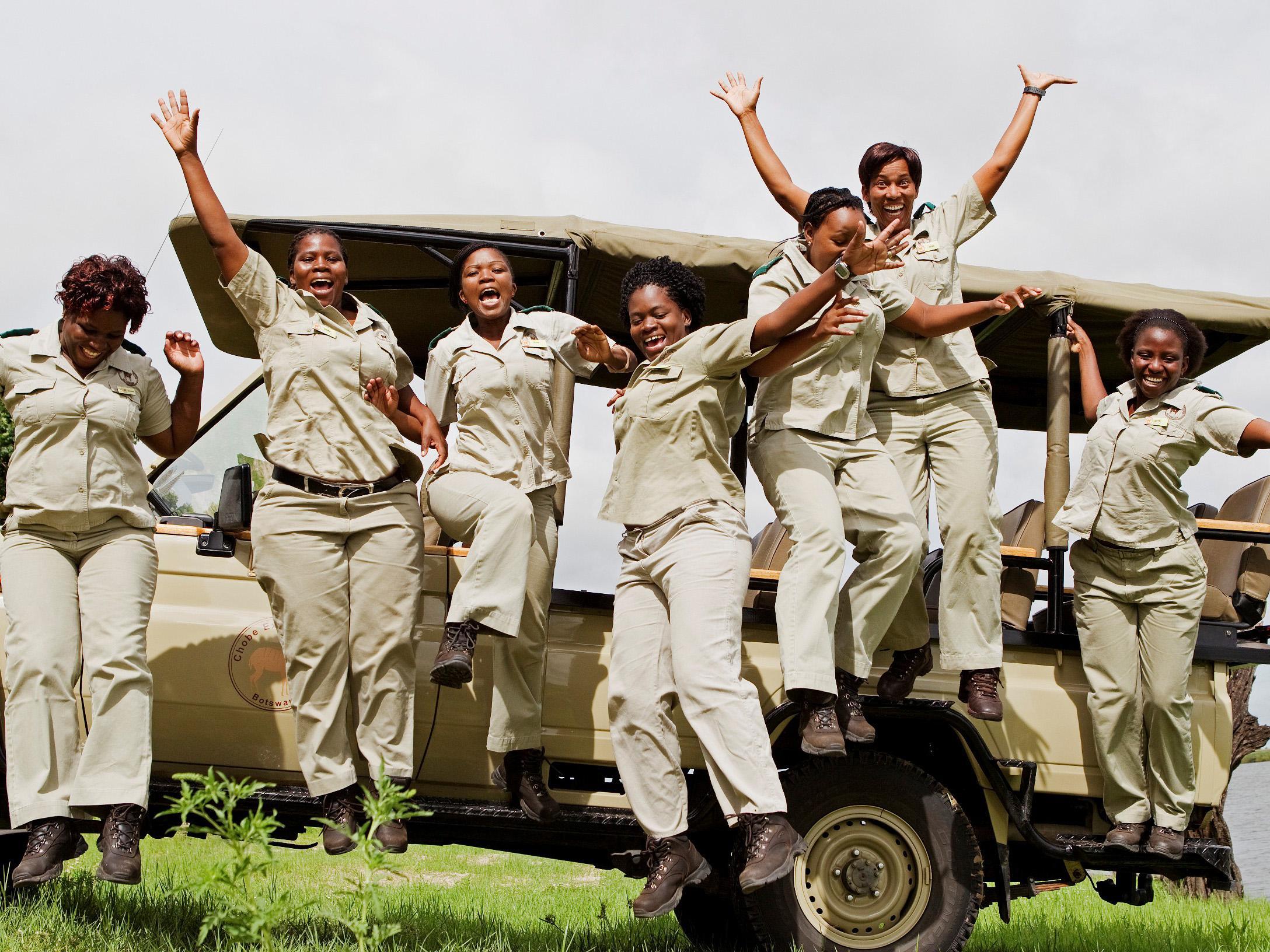 The power rangers: the Chobe game lodge has the only all-female guide team in Africa