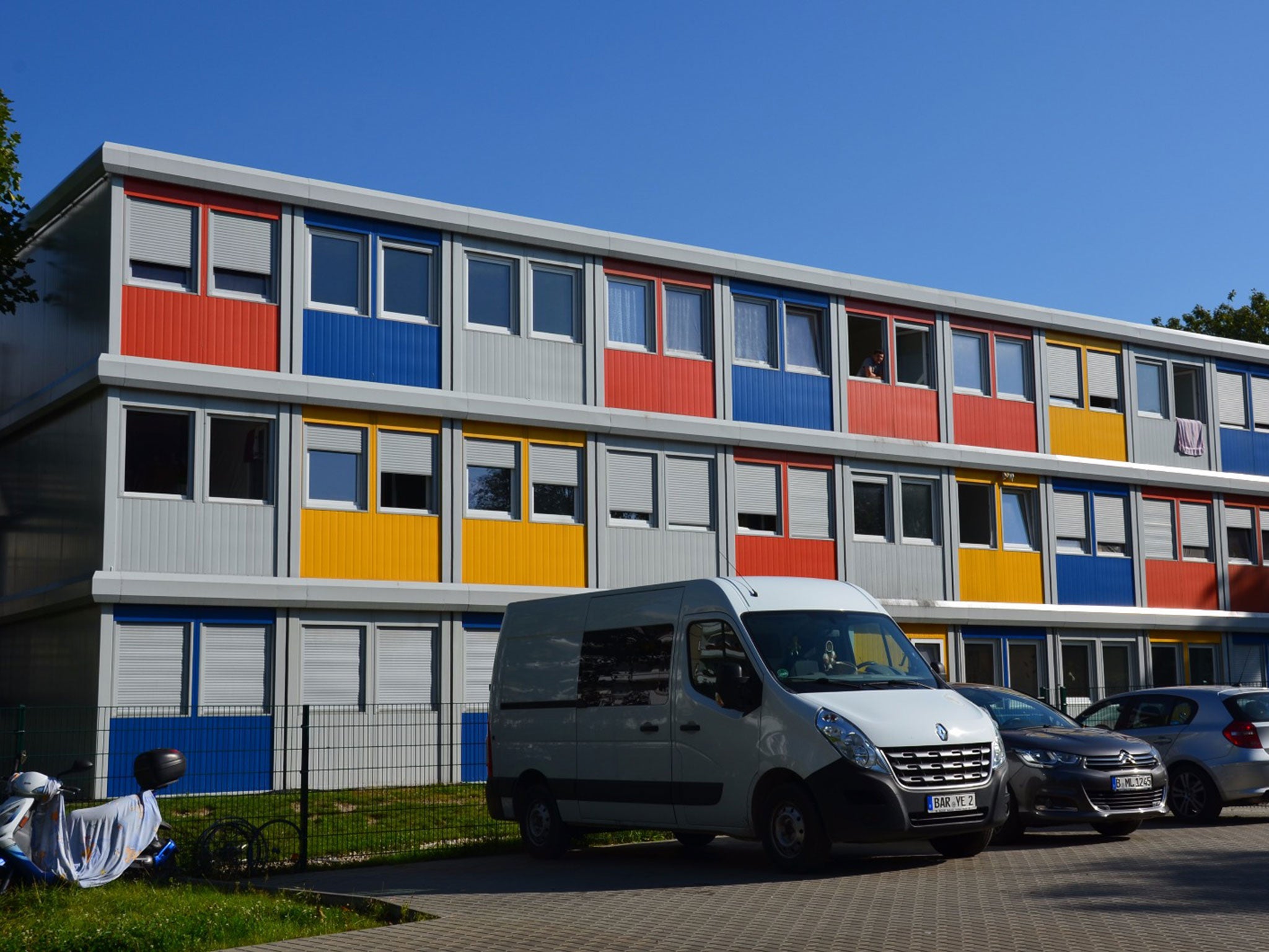 A pop-up refugee centre in Buch, Berlin. Local AfD officials say ‘too much money’ has been spent on such facilities