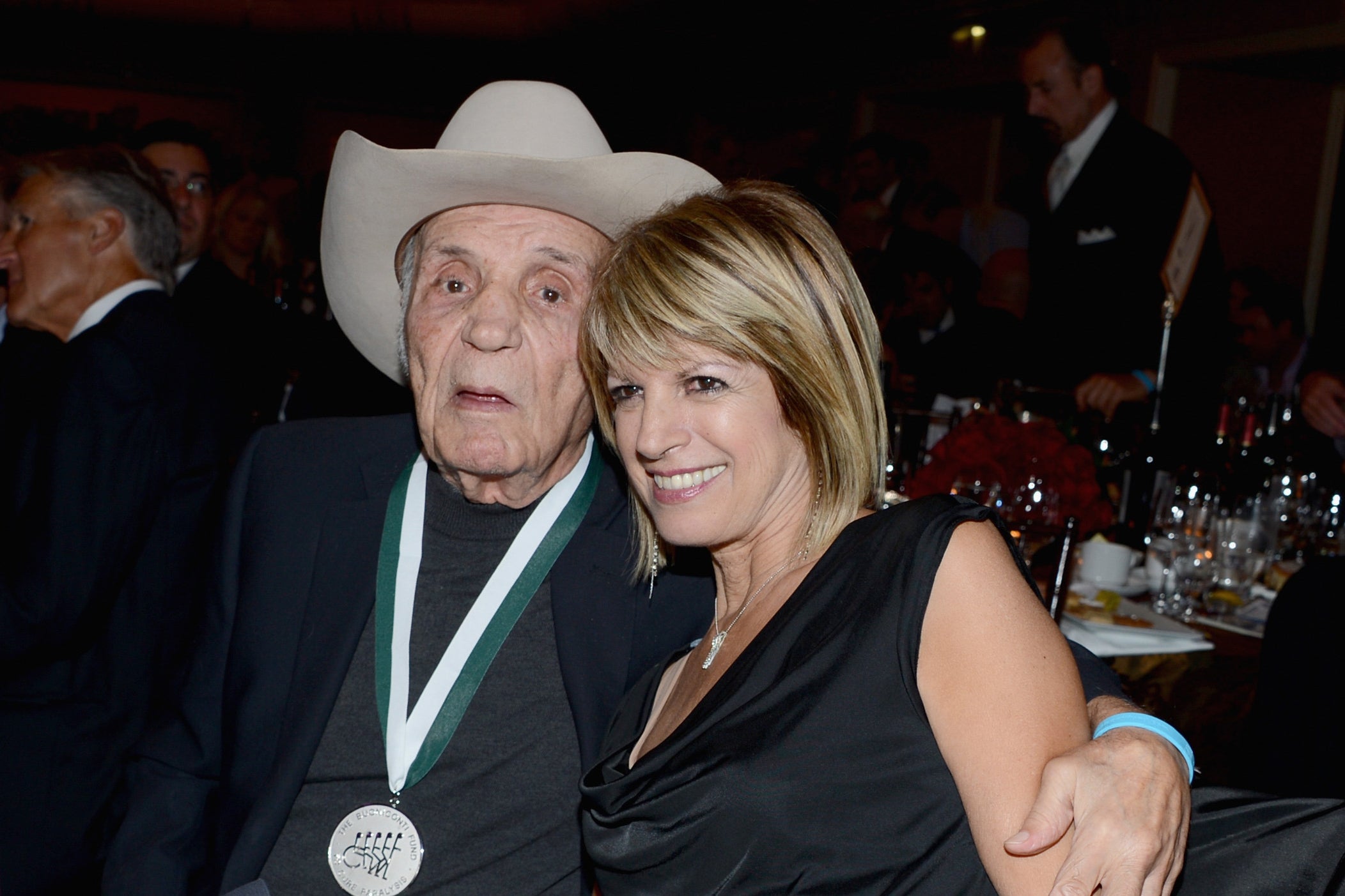 LaMotta in 2012 with Denise Baker, who would become his seventh wife