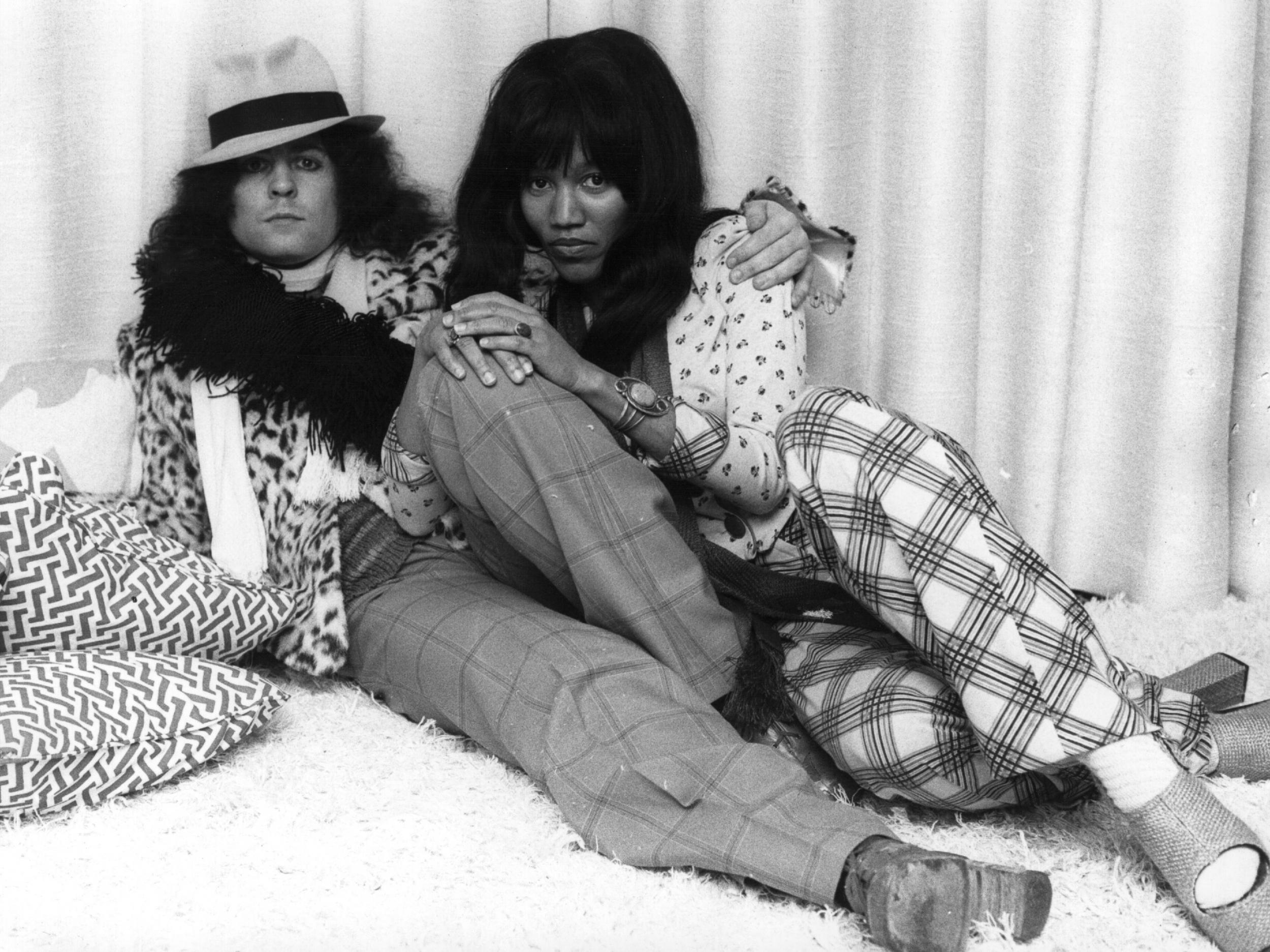 Bolan in 1974 with his girlfriend, singer Gloria Jones (Keystone/Getty)