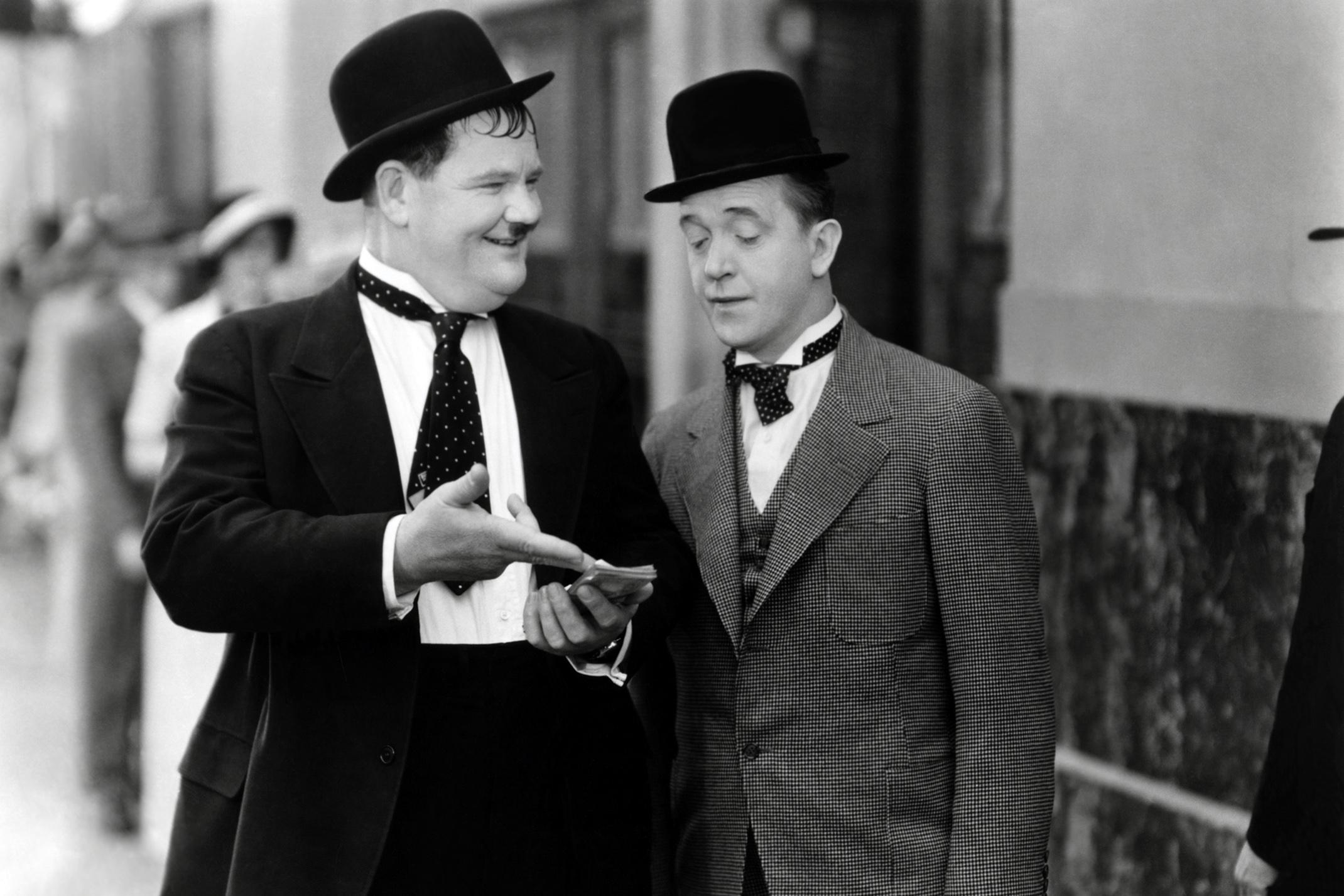 Laurel and Hardy in 1935 short film ‘Thicker than Water’