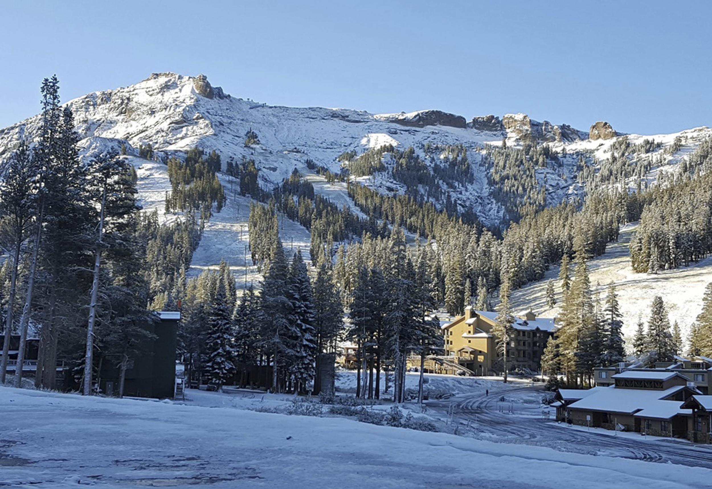 Northern California has seen snow on the official last day of summer