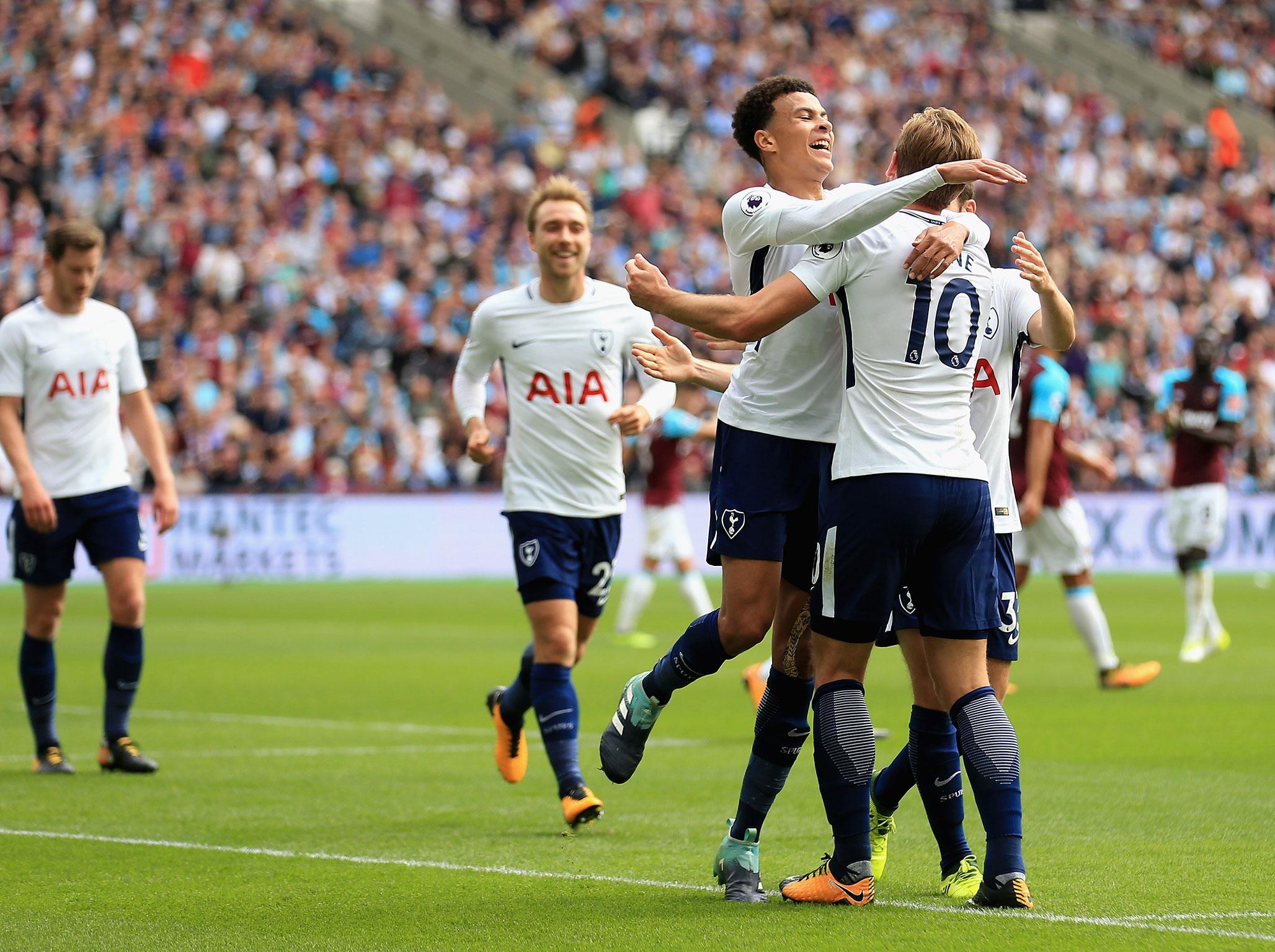 Tottenham pulled ahead through Harry Kane and Christian Eriksen