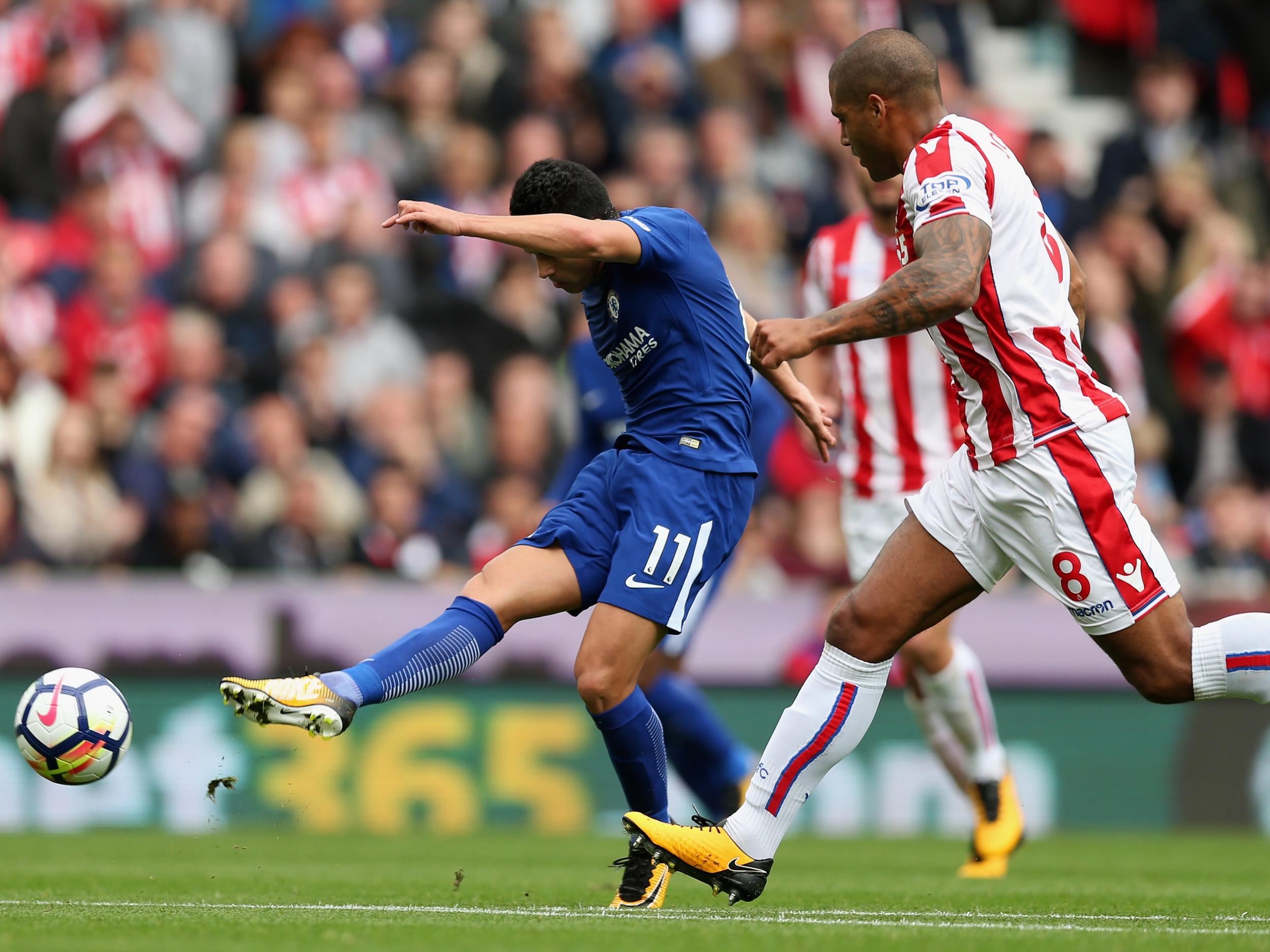 &#13;
Pedro added Chelsea's second goal &#13;