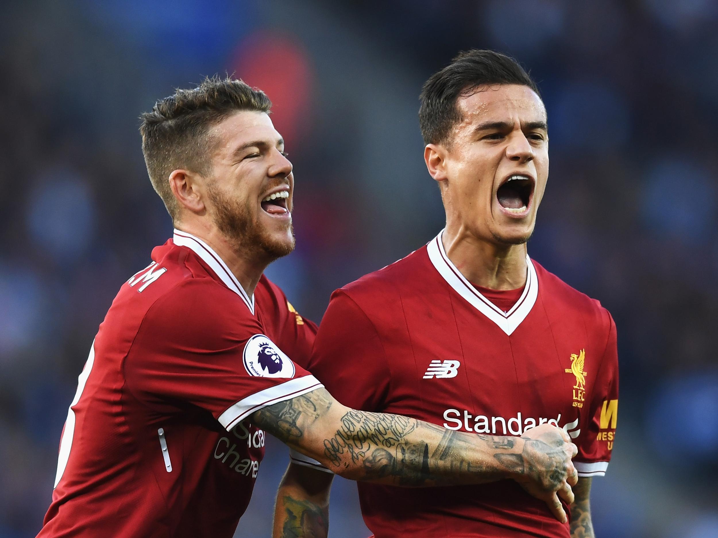 Coutinho scored his first goal since returning to the Liverpool side