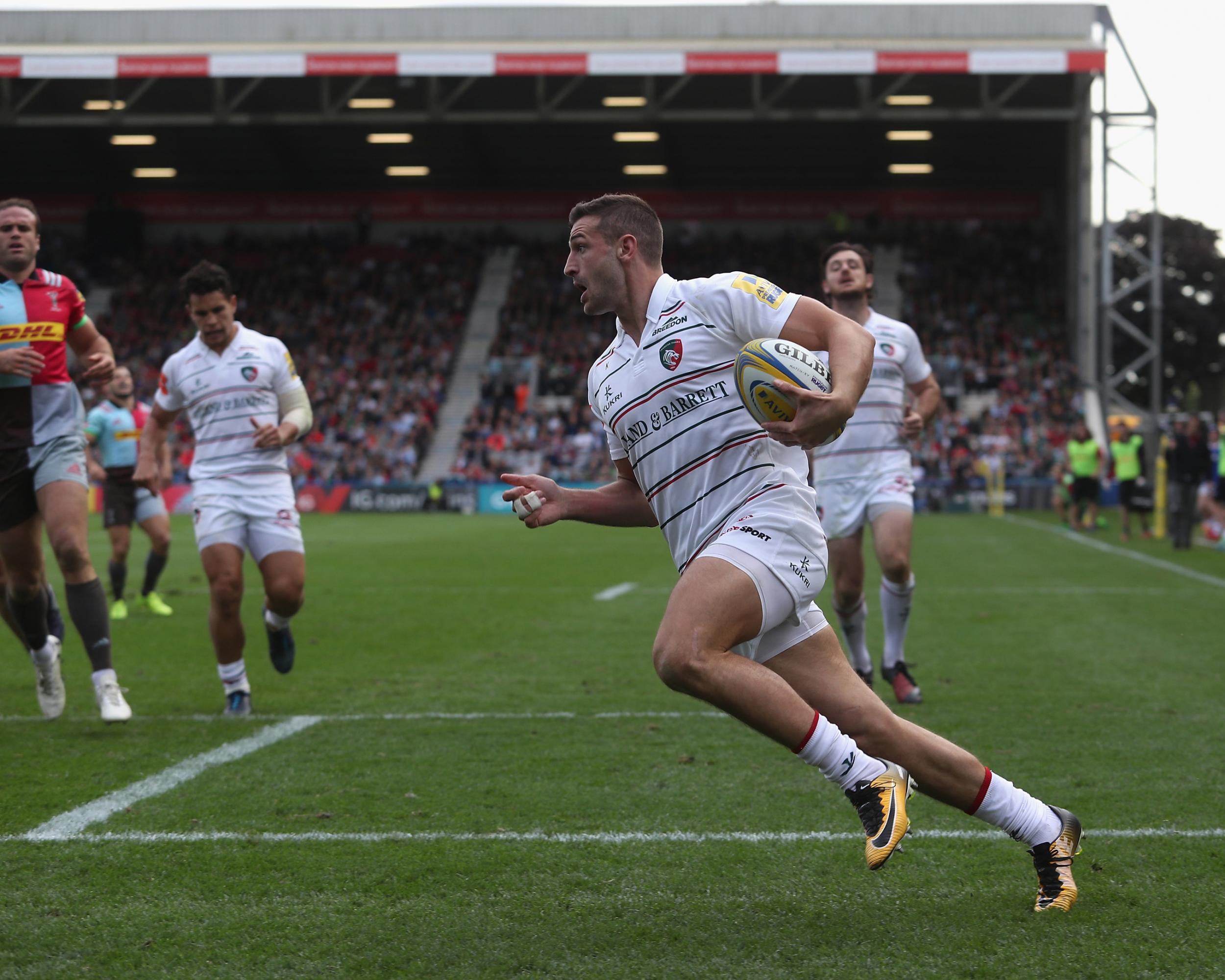 May scored an important try in front of England boss Eddie Jones