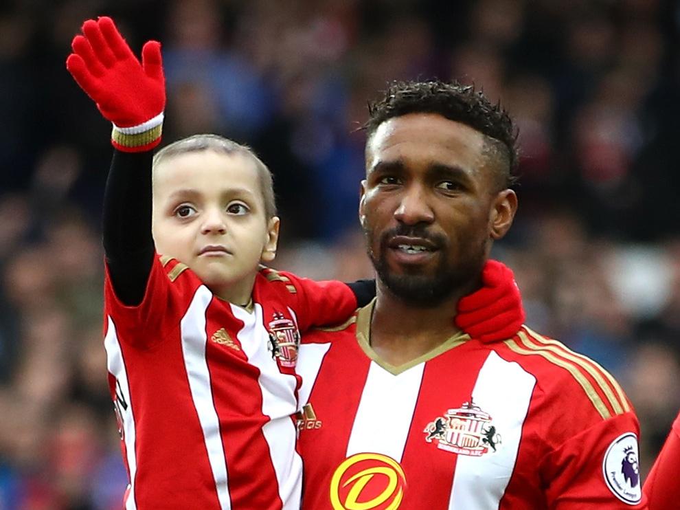 Bradley Lowery formed a special bond with ex-Sunderland striker Defoe