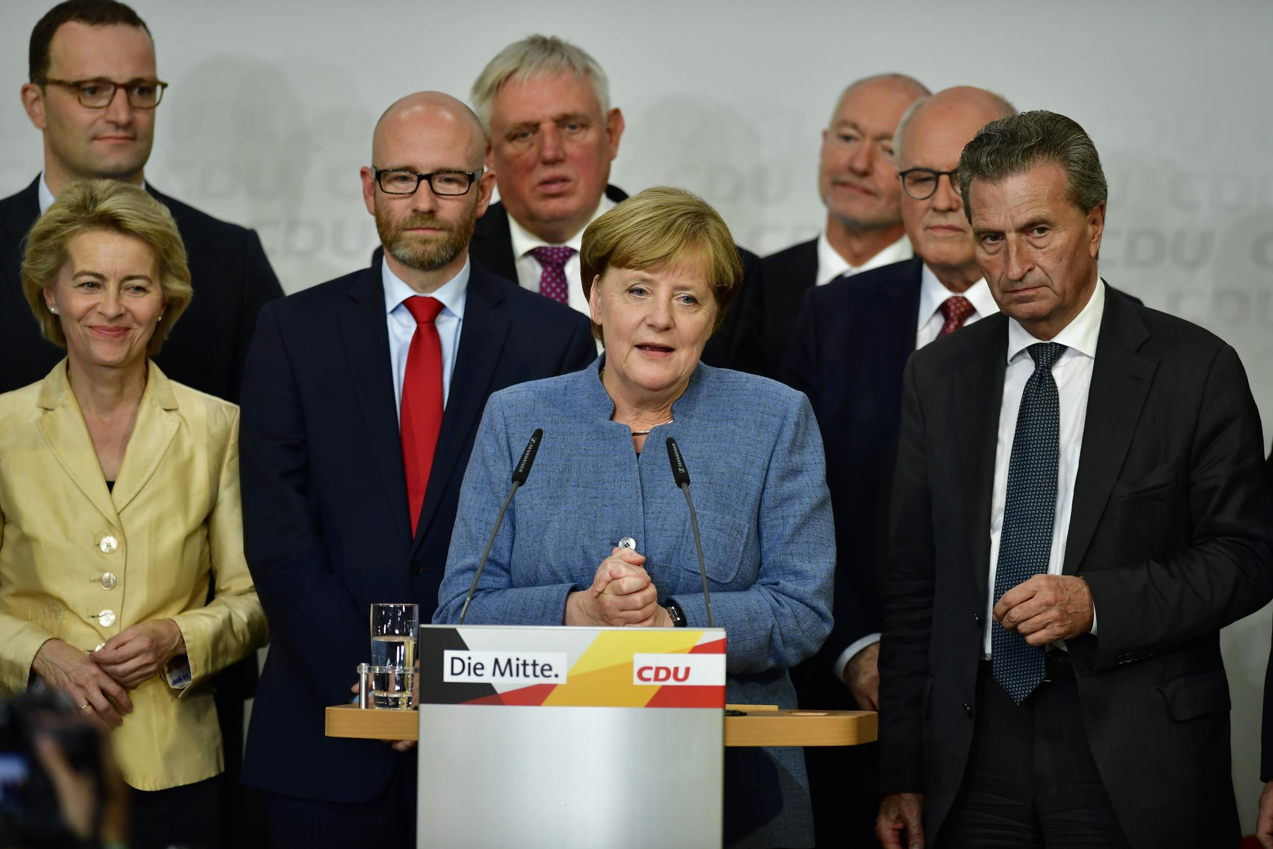 Angela Merkel pledged to assuage AfD voters fears and win them back (Getty Images)