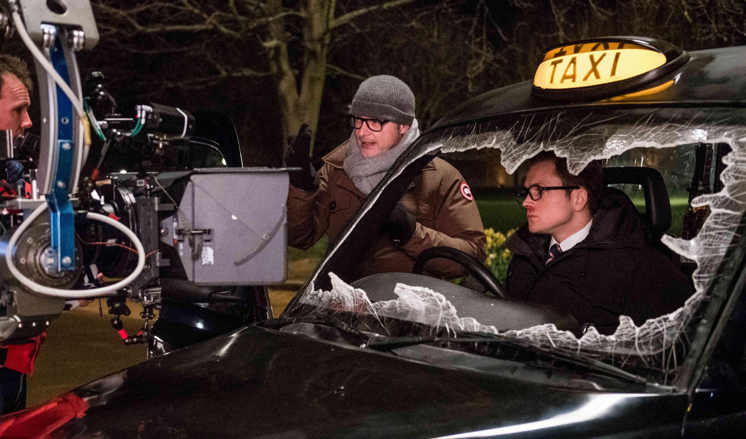 Matthew Vaughn directing on the set of ‘Kingsman: The Golden Circle’ (Fox)