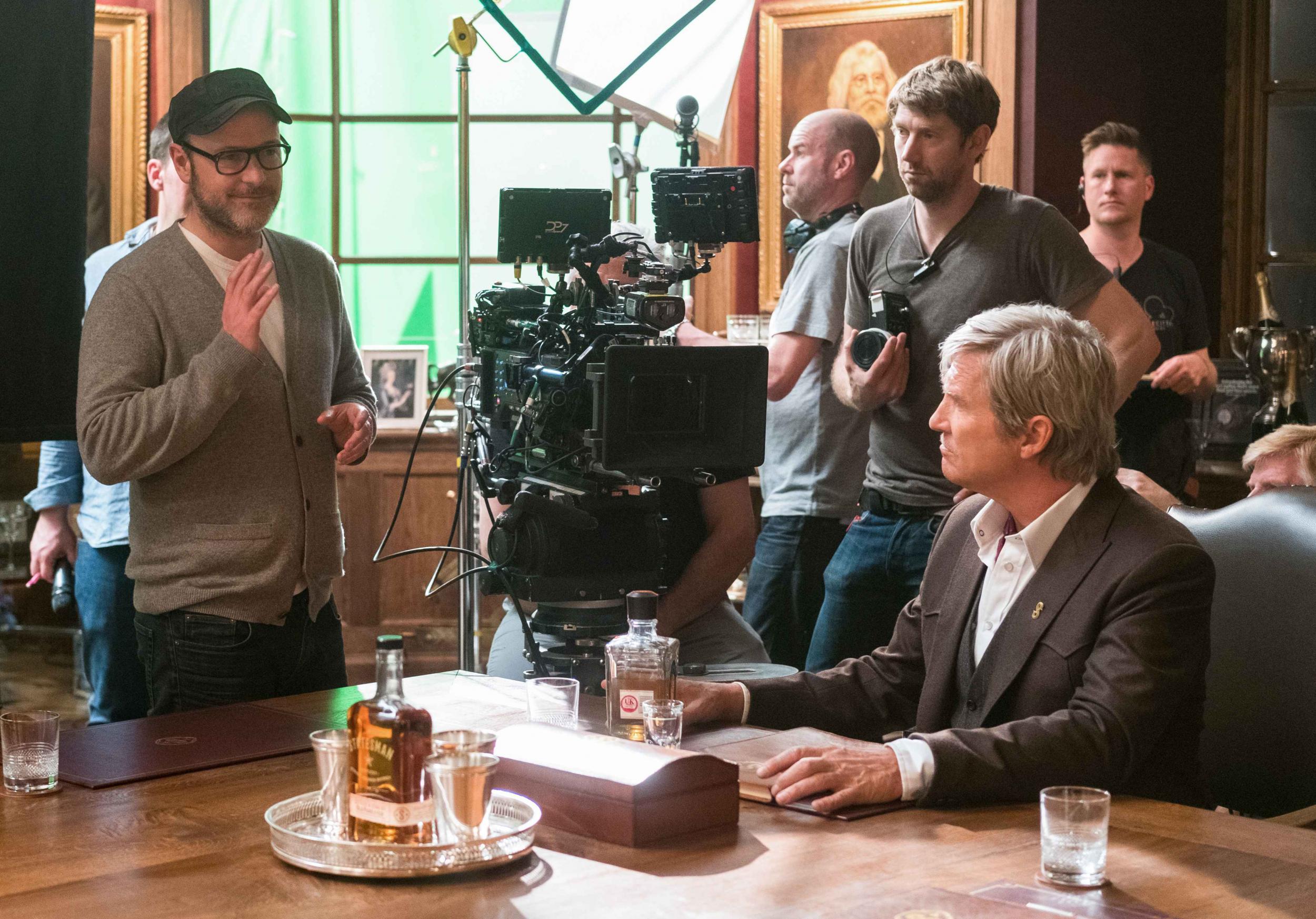 Matthew Vaughn and Jeff Bridges on the film set (Fox)