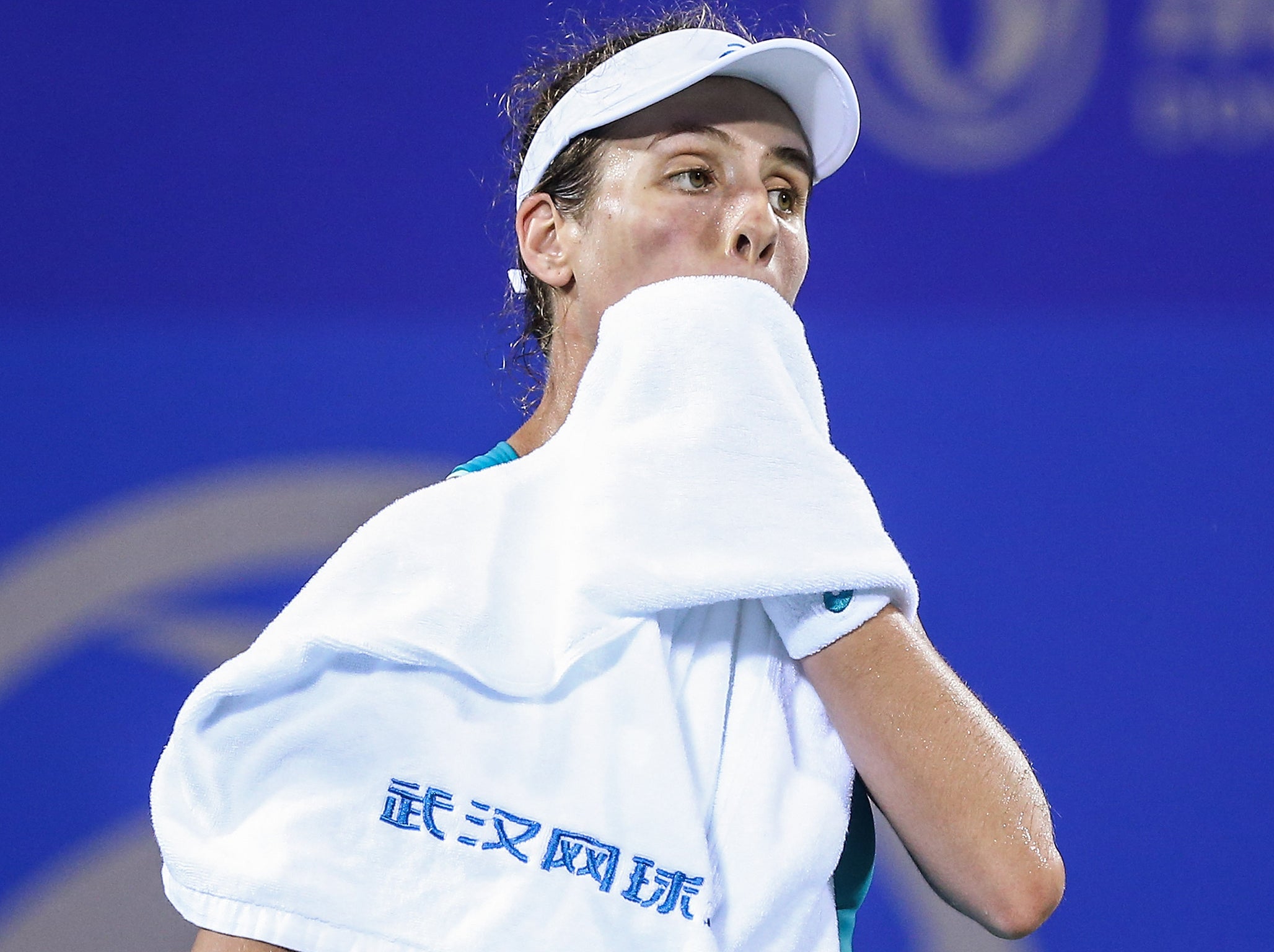 Konta suffered a disappointing early exit in Wuhan