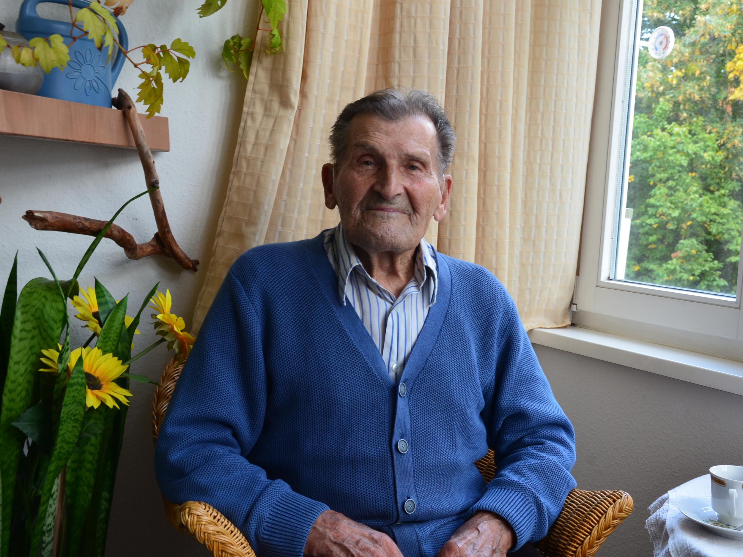 Hans Blank at his home in Prenzlauer Berg, east Berlin