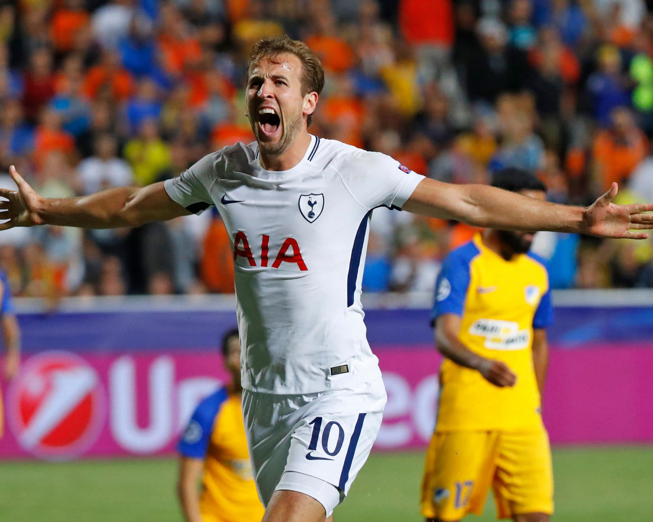 The Spurs striker has five European goals in two games (AFP/Getty)