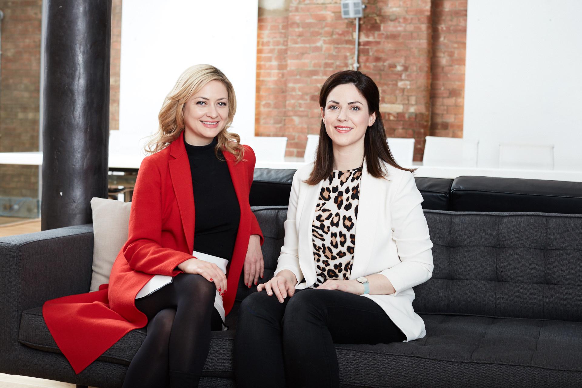 Kathryn Parsons, co-founder of Decoded, and her mentee tech entrepreneur Louise Doherty