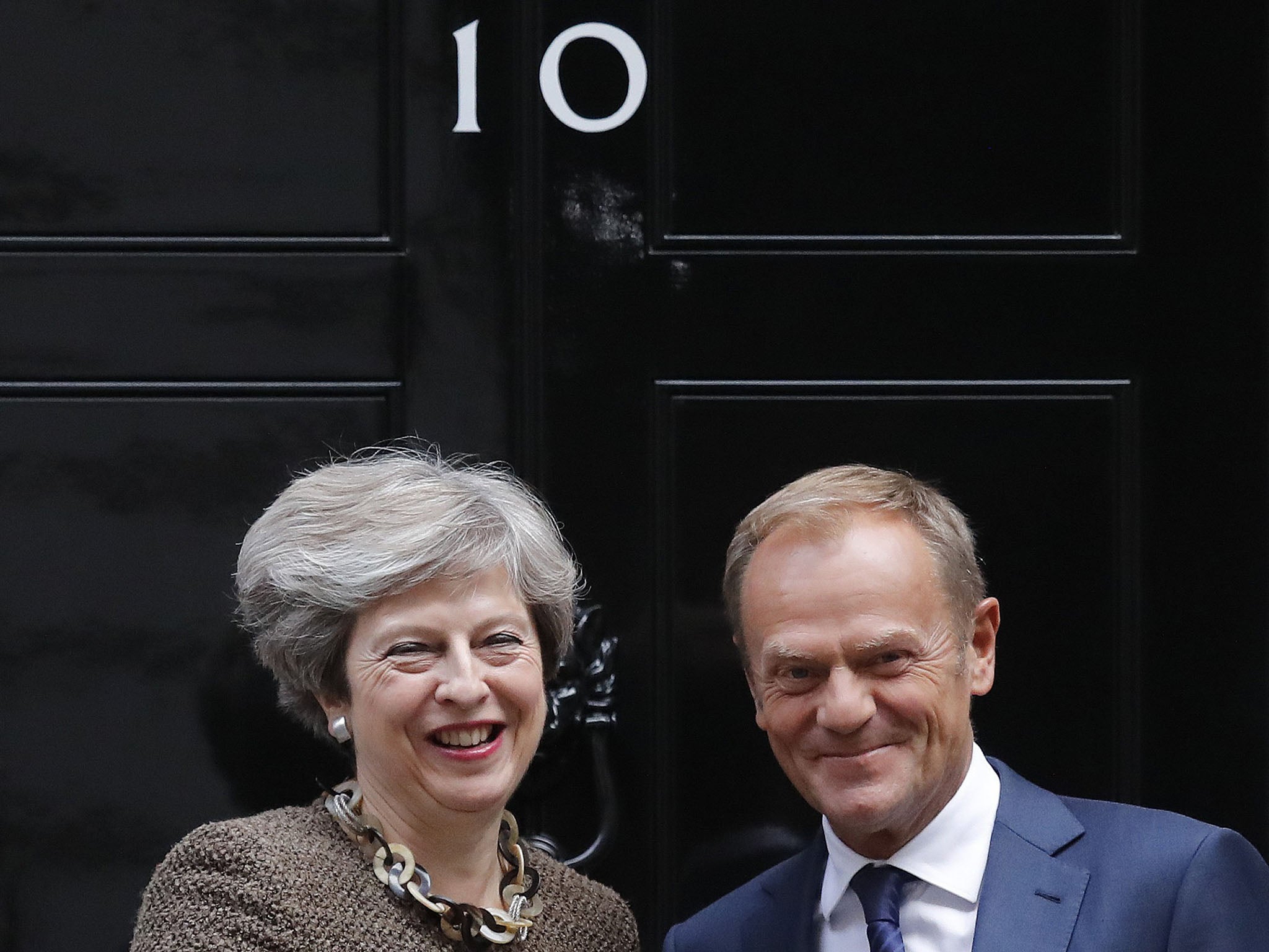 The Prime Minister met European Council President Donald Tusk at 10 Downing Street on Tuesday