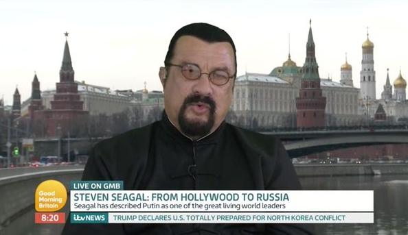 Steven Seagal on GMB