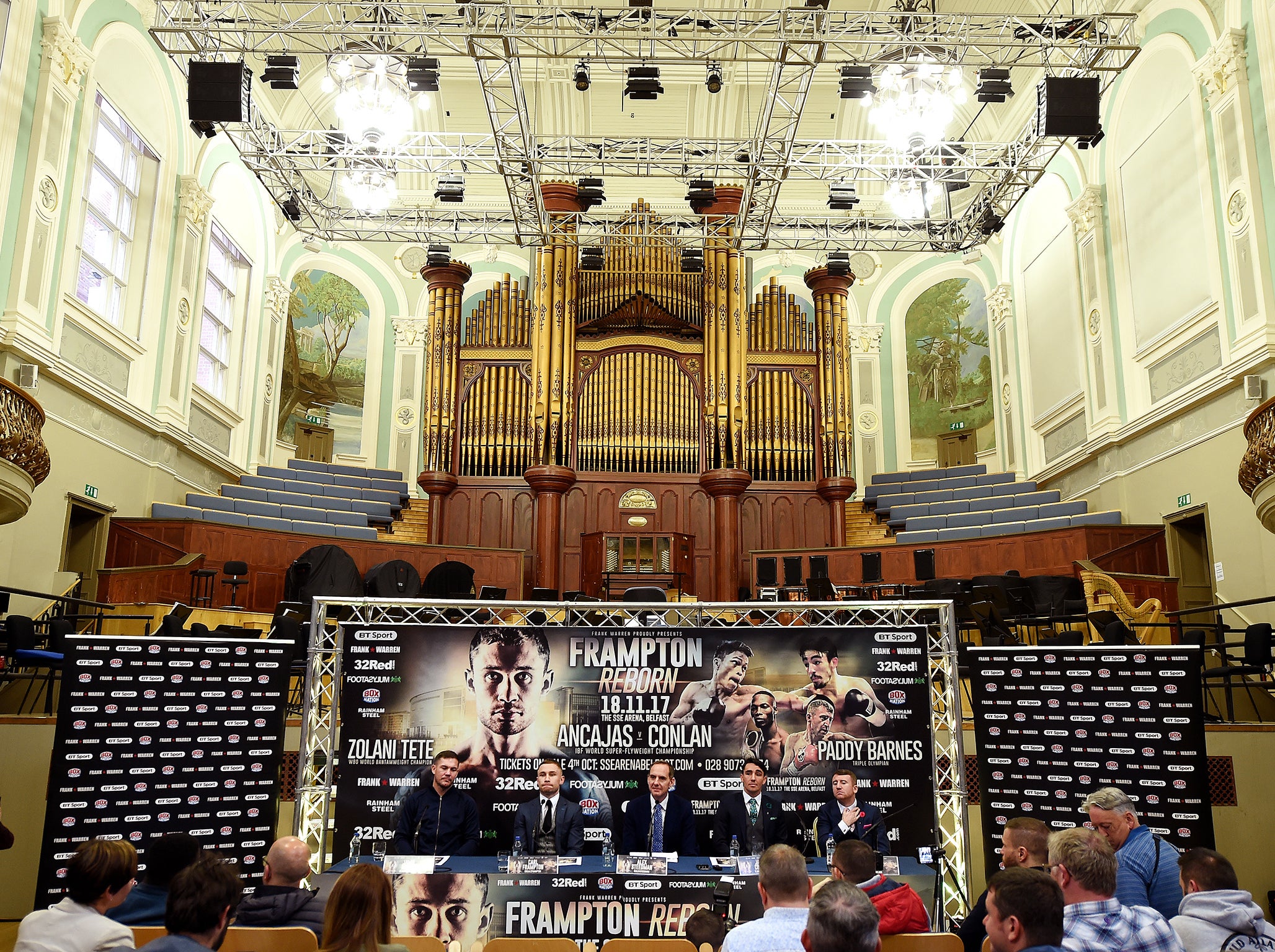 The spectacular Ulster Hall held the press conference