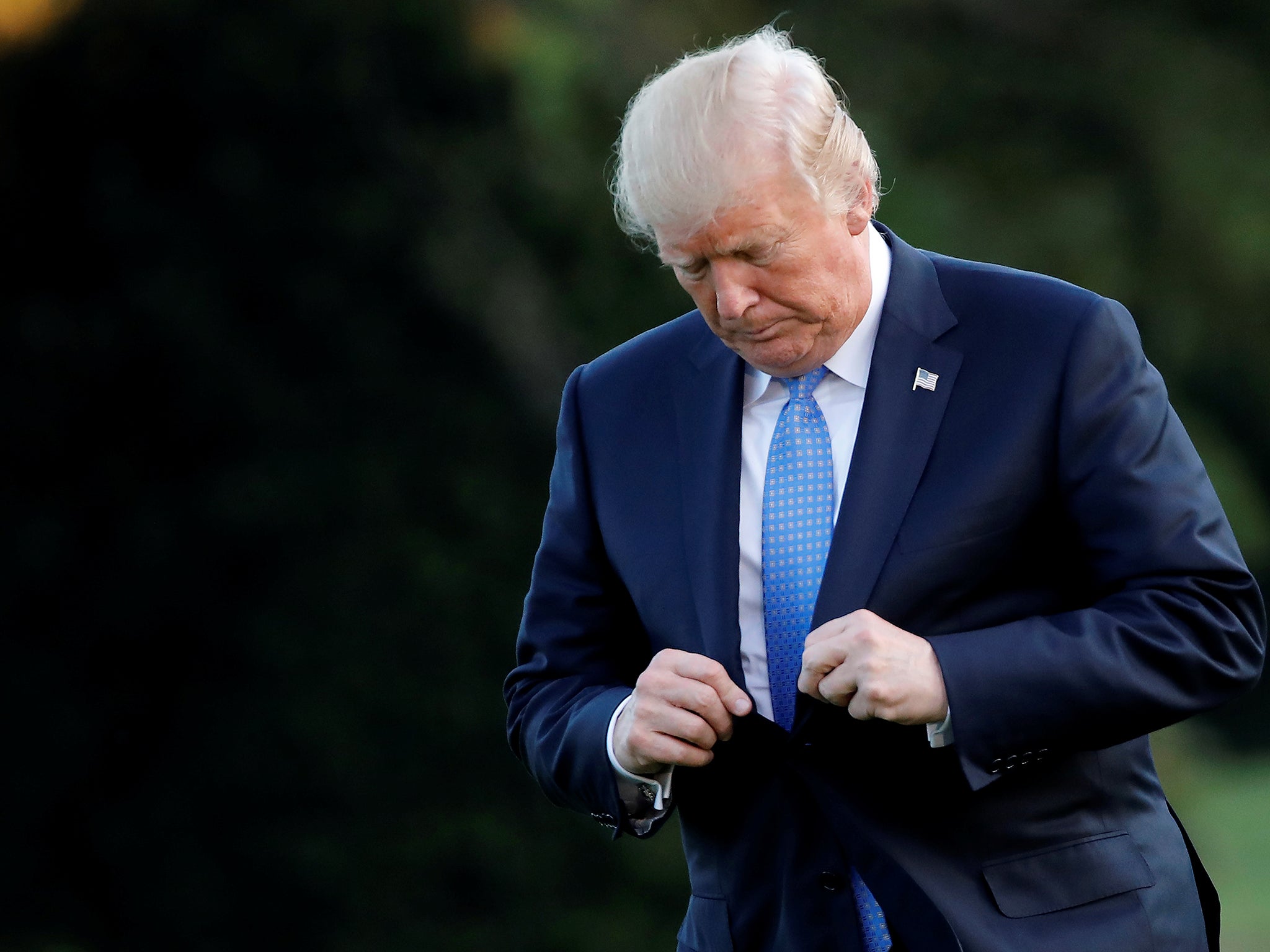 President Donald Trump at the White House