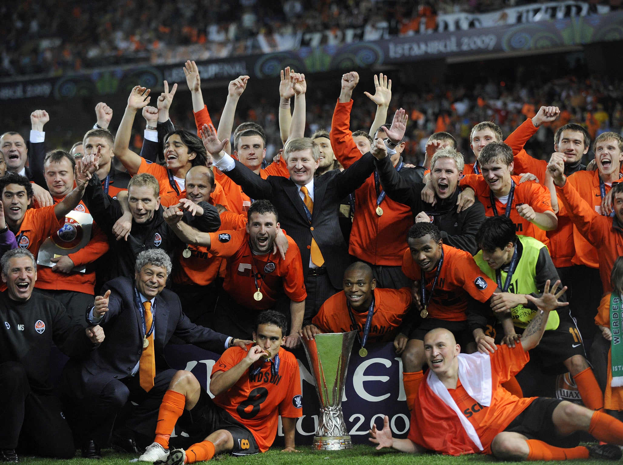 The Ukrainians won the Uefa Cup in 2009