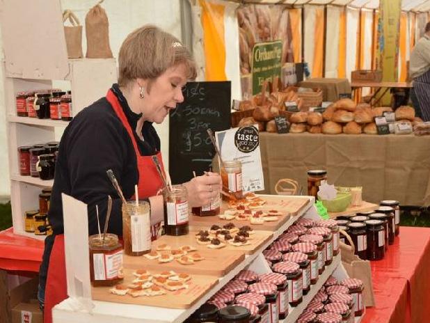 Homemade jams at the Stone food and drink festival