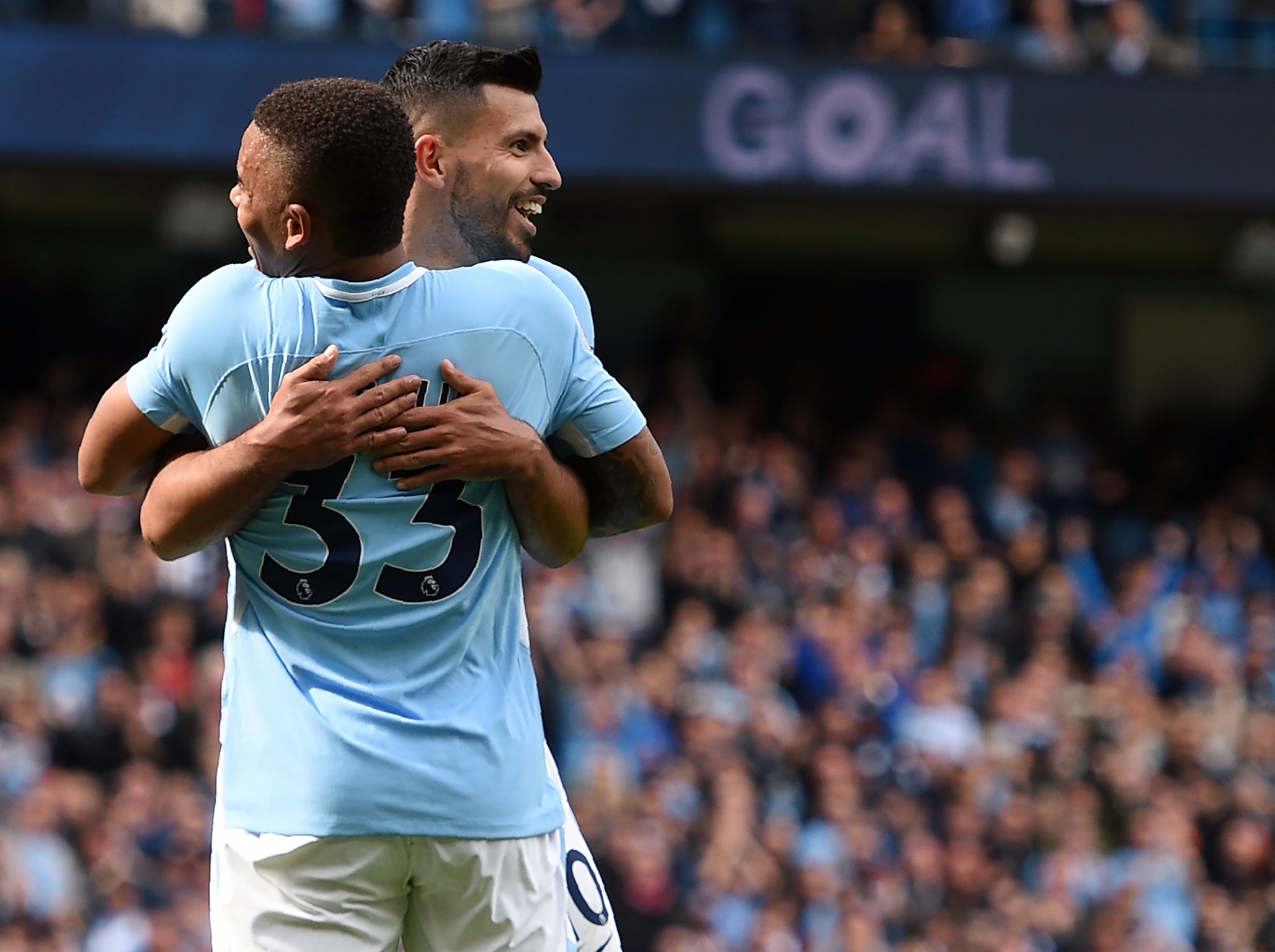 Aguero and Jesus have worked well with one another this season