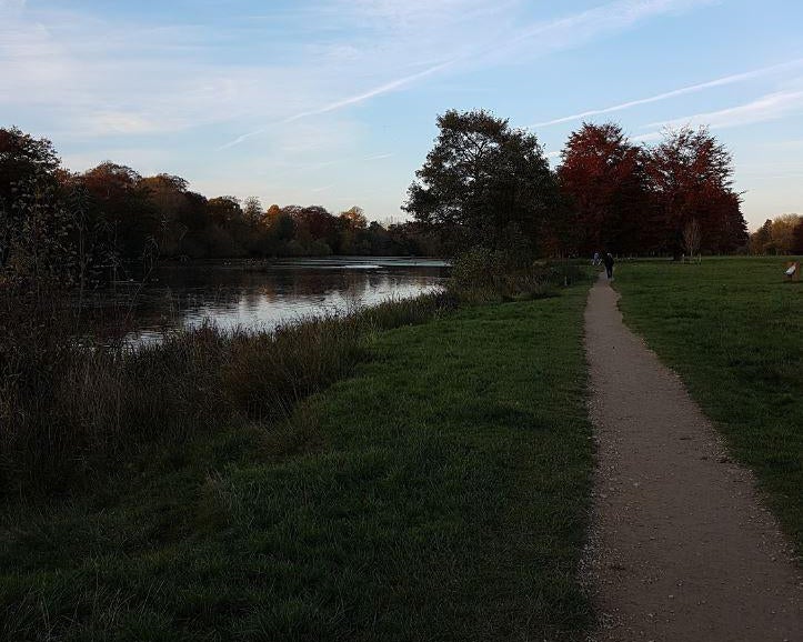 The body was discovered in the lake at Poynton Park in Cheshire