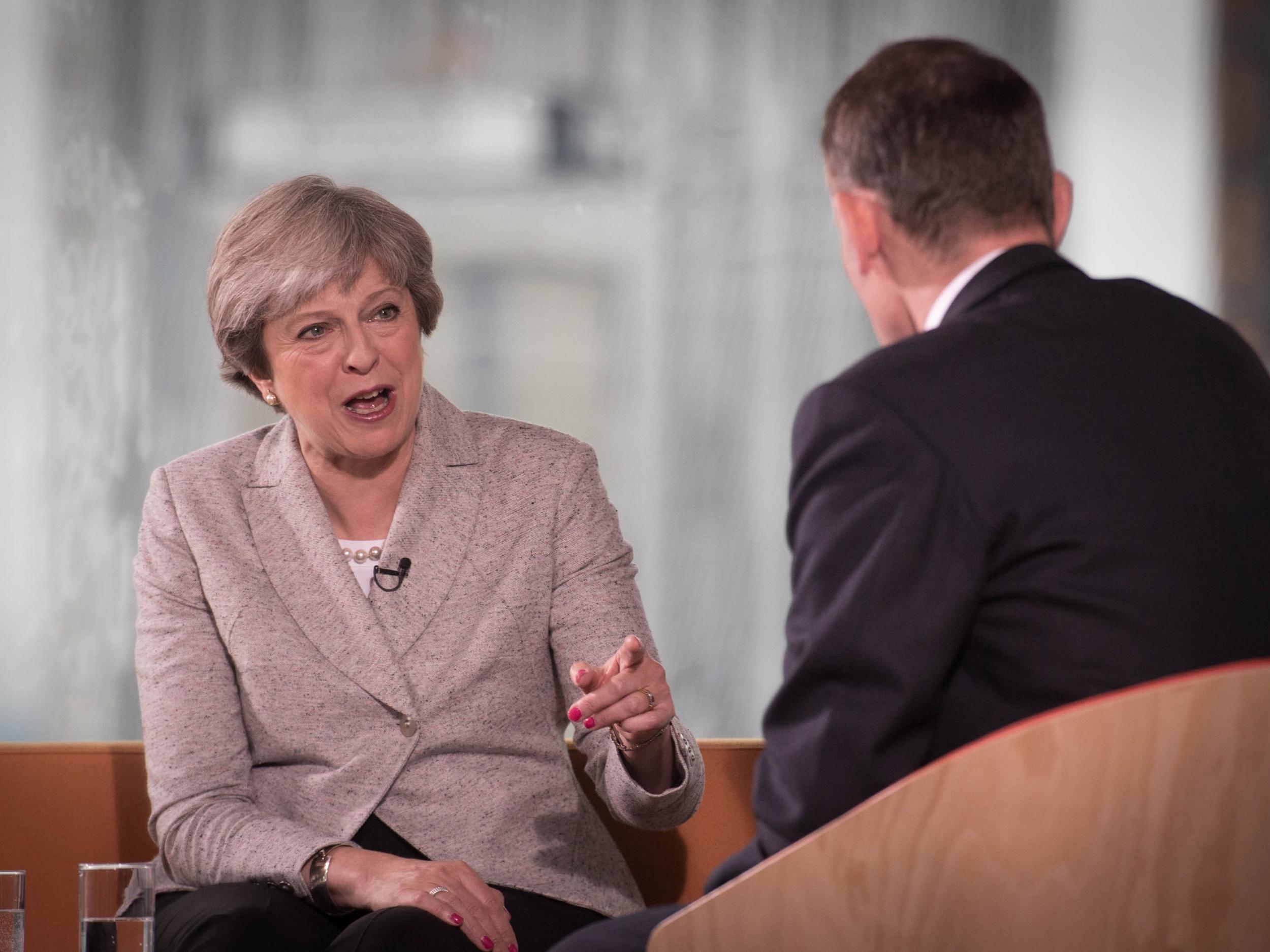 Theresa May did not appear to enjoy her birthday on the Andrew Marr Show