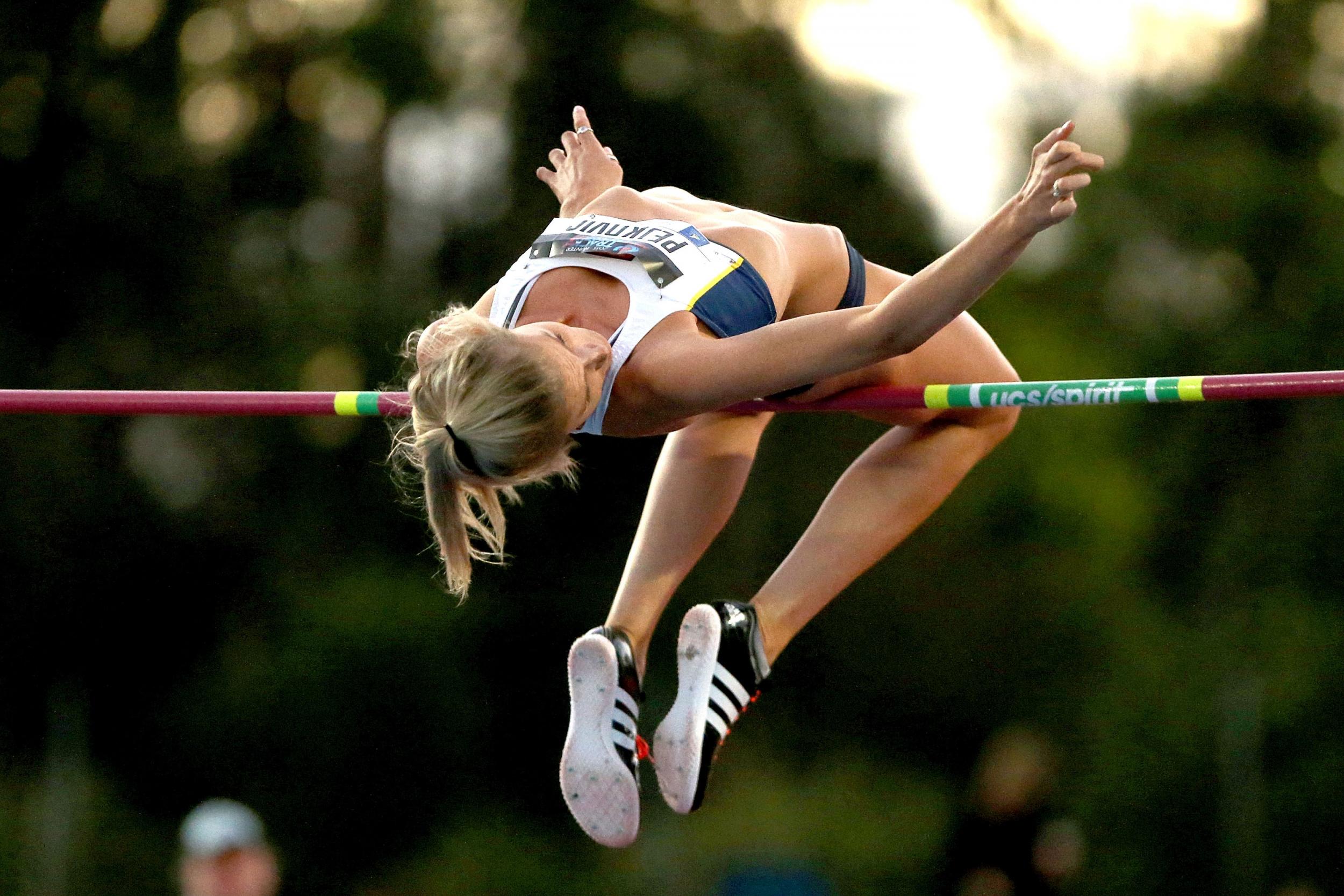 Amy Pejkovic competes in Newcastle, Australia, in January 2015