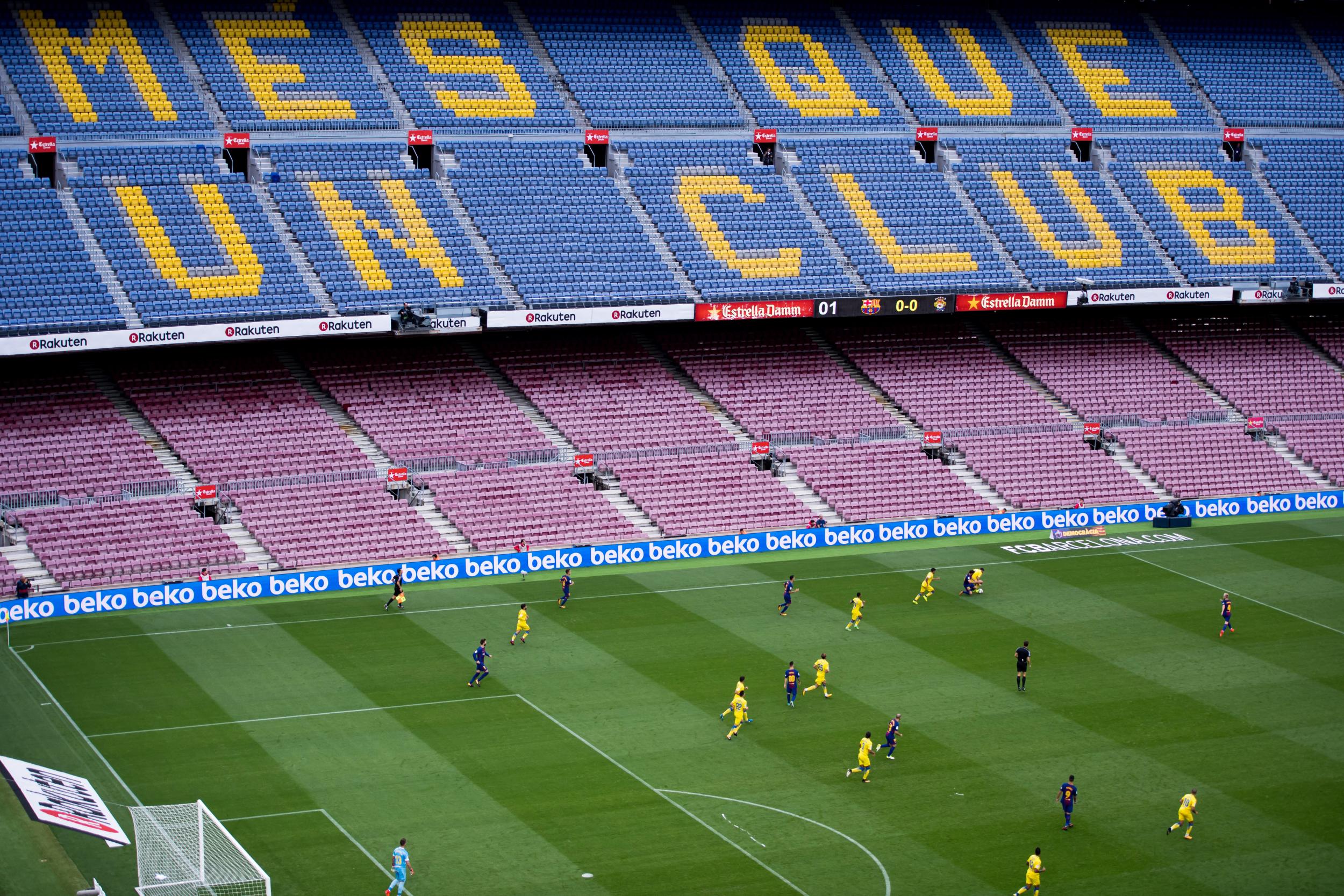 FC Barcelona played Las Palmas at an empty Nou Camp