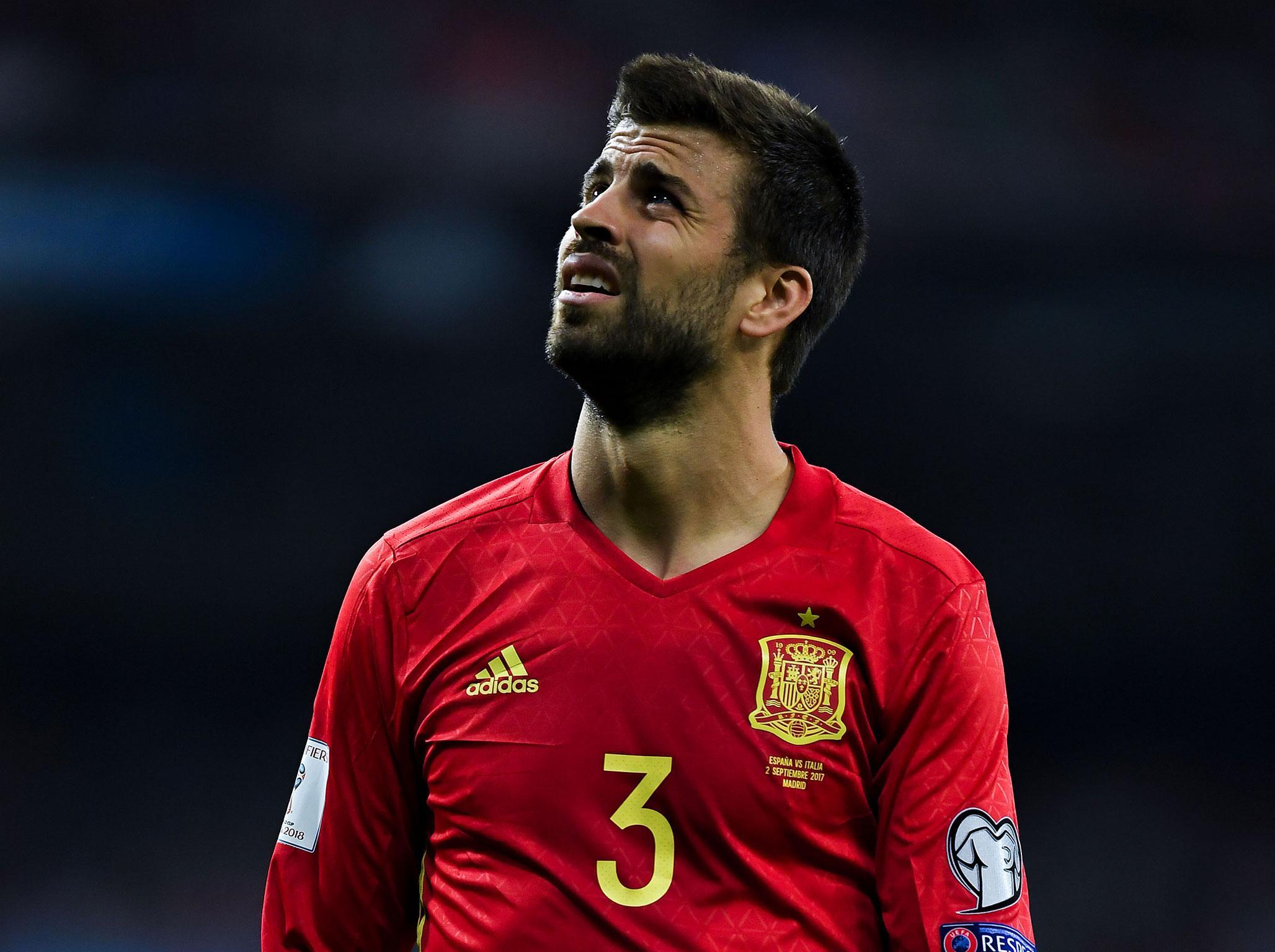 Pique's Spain future is in doubt after he offered to quit, and fans made their view clear