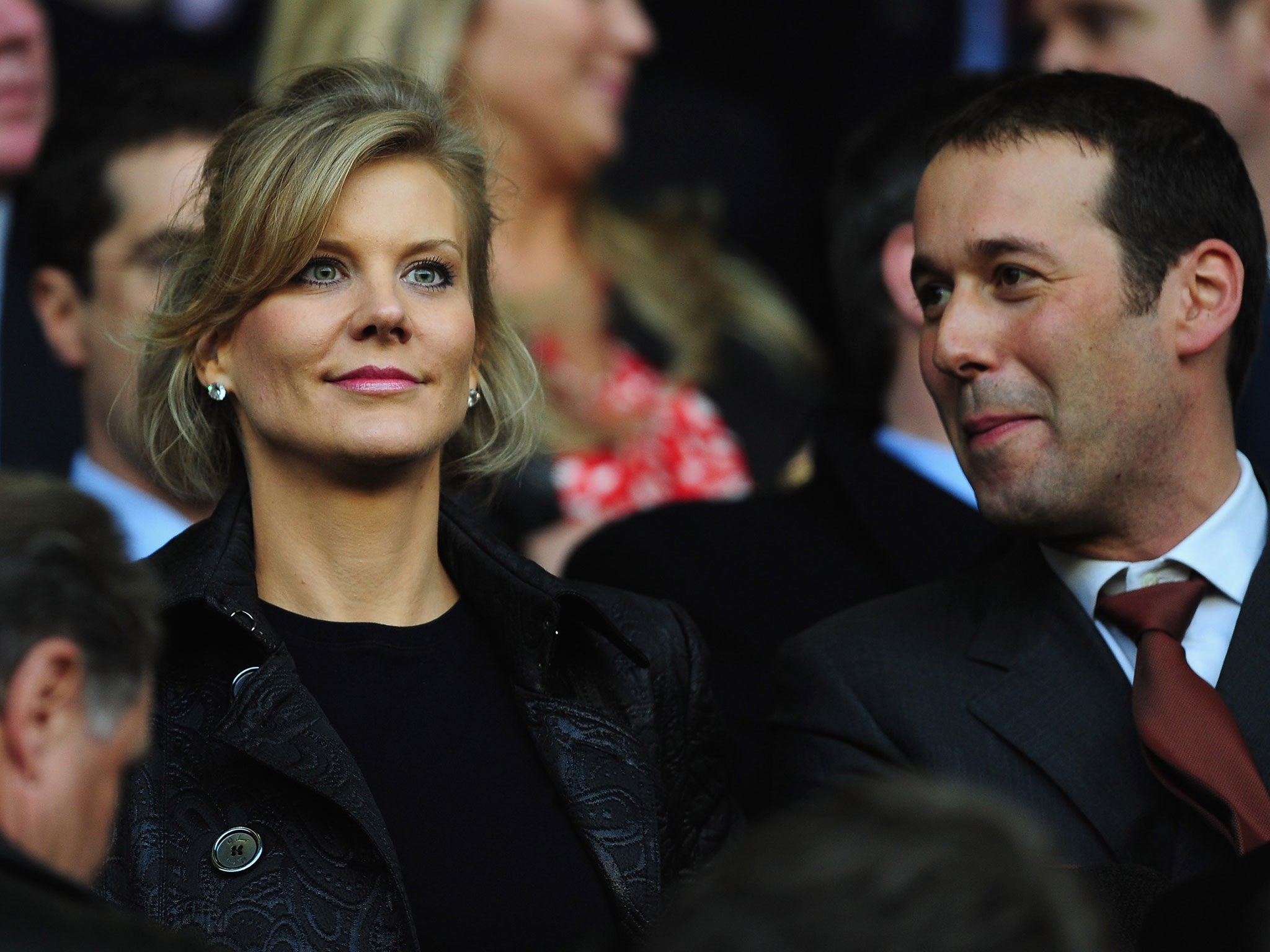 Amanda Staveley watched Newcastle's October draw with Liverpool