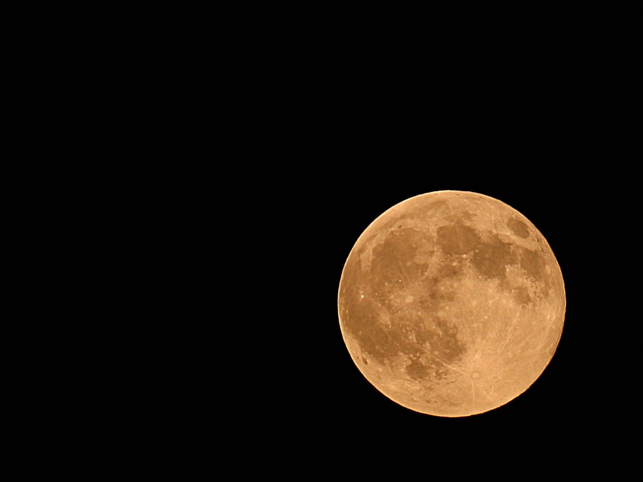 A harvest moon over the US in 2007.It is rare that the celestial event happens so late in the year