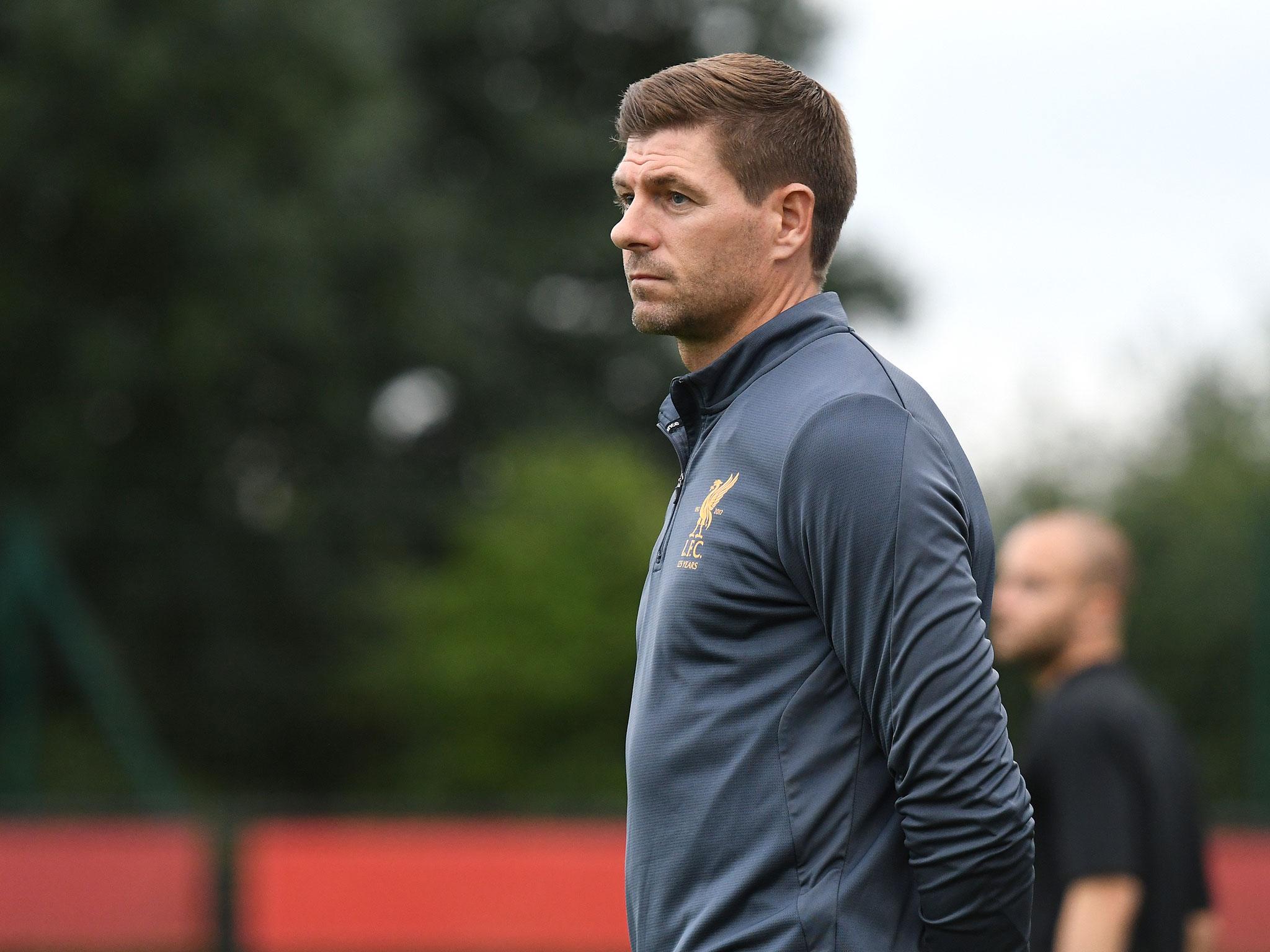 Liverpool Under-18s manager Steve Gerrard is being linked with the Rangers job