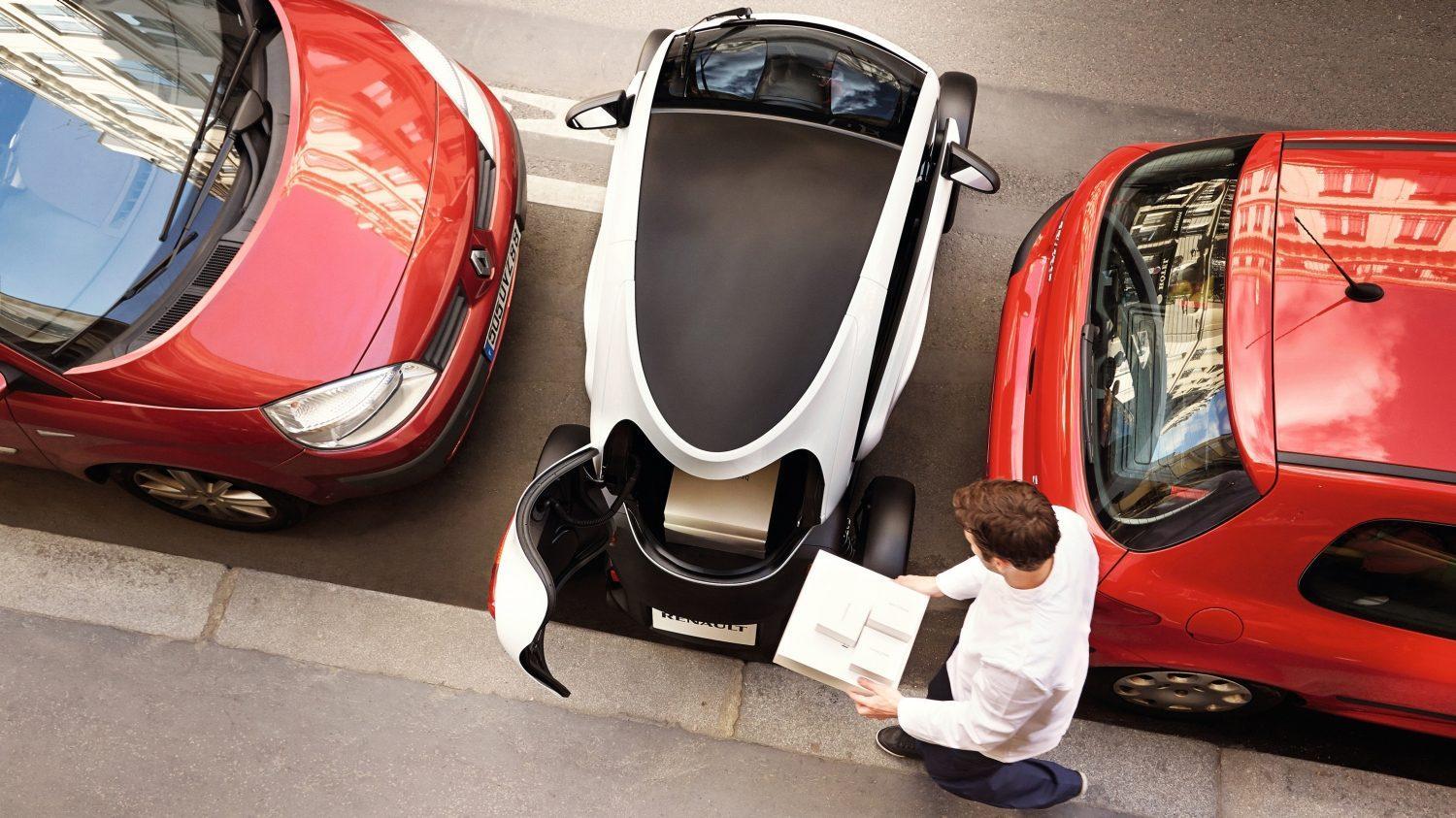 Space invader: arguably you can park a Twizy sideways (depends on the mood the warden is in)