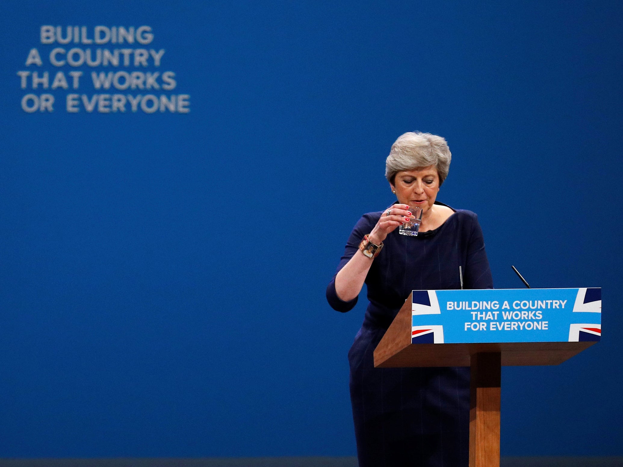 Theresa May will be hoping for a less eventful keynote speech when she addresses delegates on Wednesday