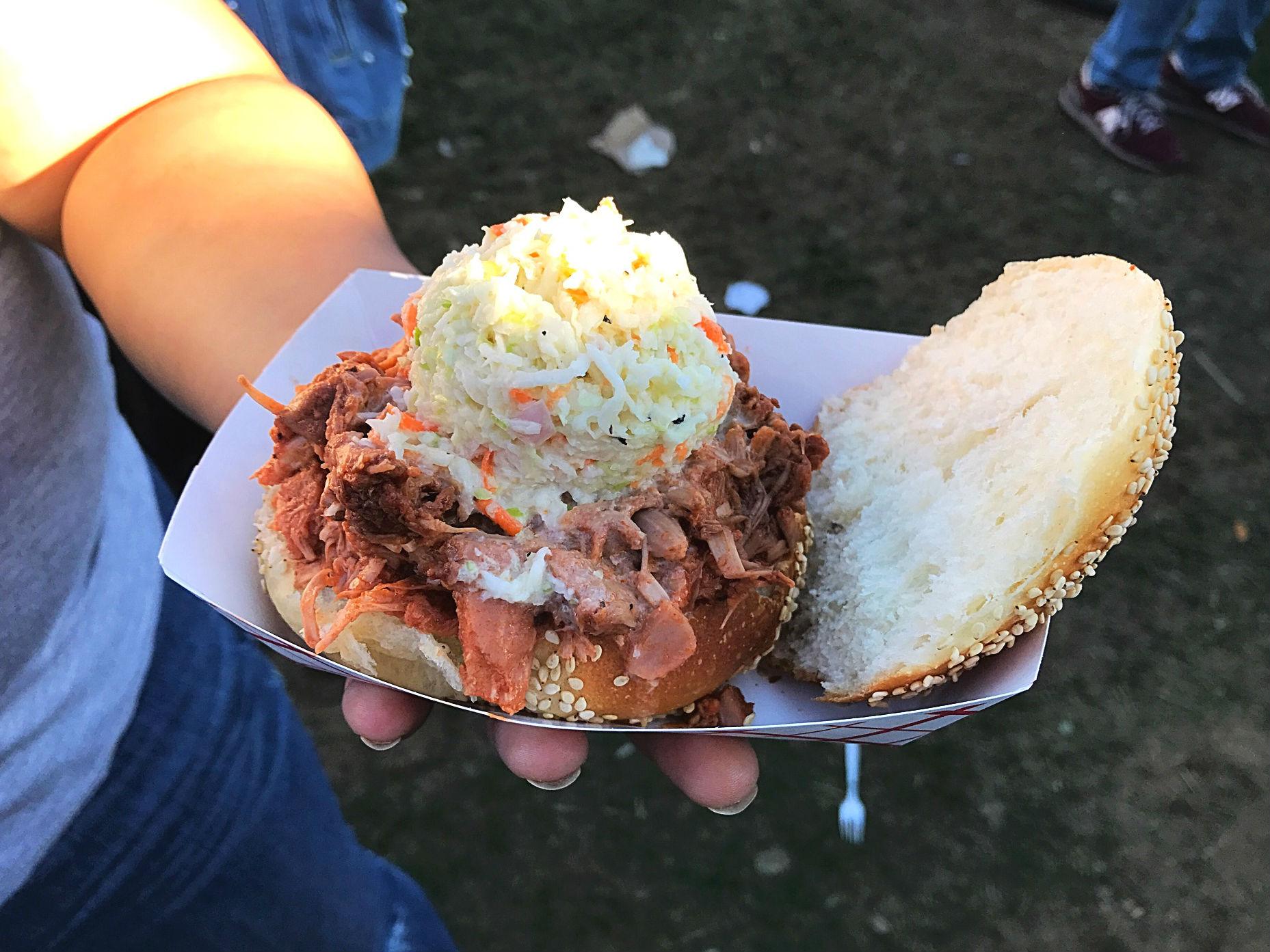 The BBQ pulled pork sandwich from Champ’s Vegan Diner