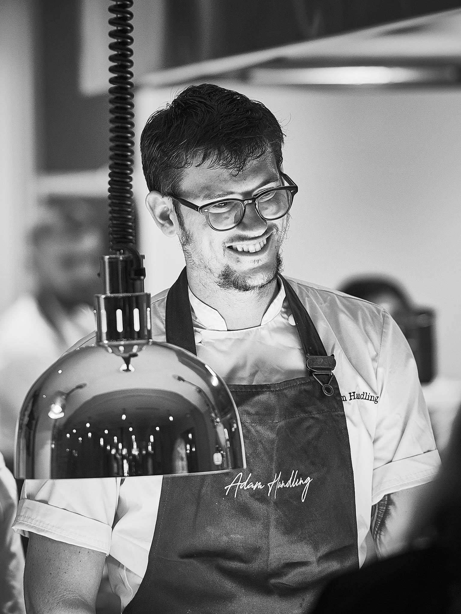 Drop-down menu: the man himself, Adam Handling