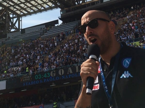 Every club in Italy has a stadium announcer – a job the Italians call ‘lo speaker’ – but only Napoli has Daniele Bellini, the man everyone in this city knows as Decibel