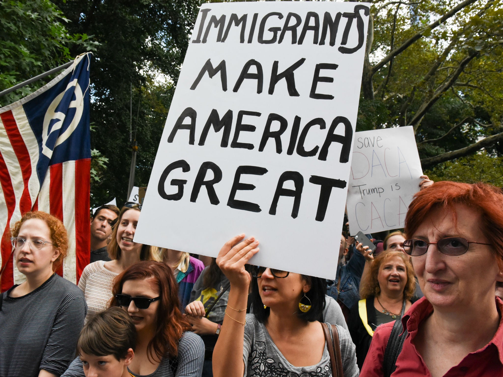 Protests against the decision to end DACA - such as this one in New York - have taken place all over America