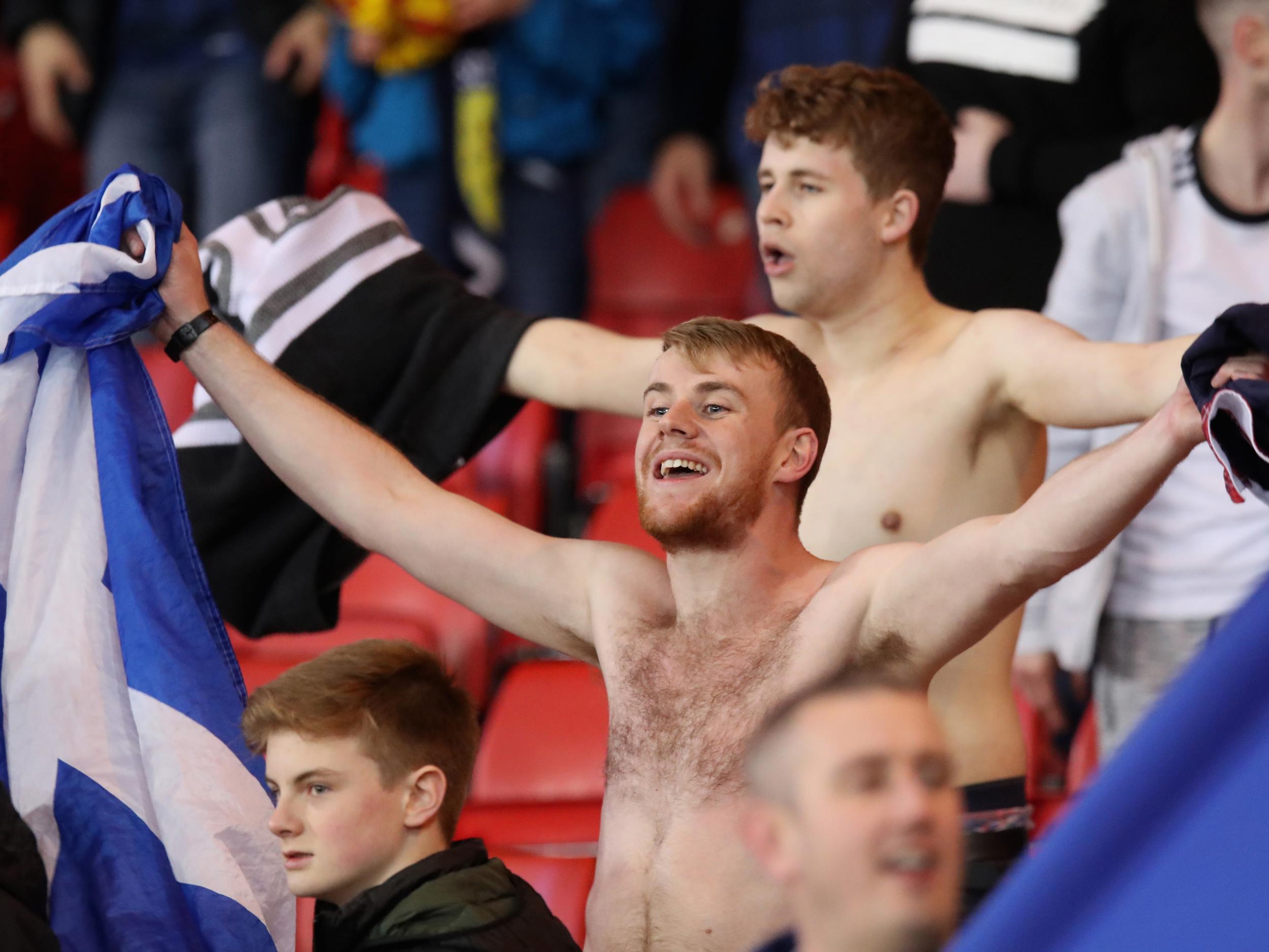 Scotland fans were in fine voice all the way through